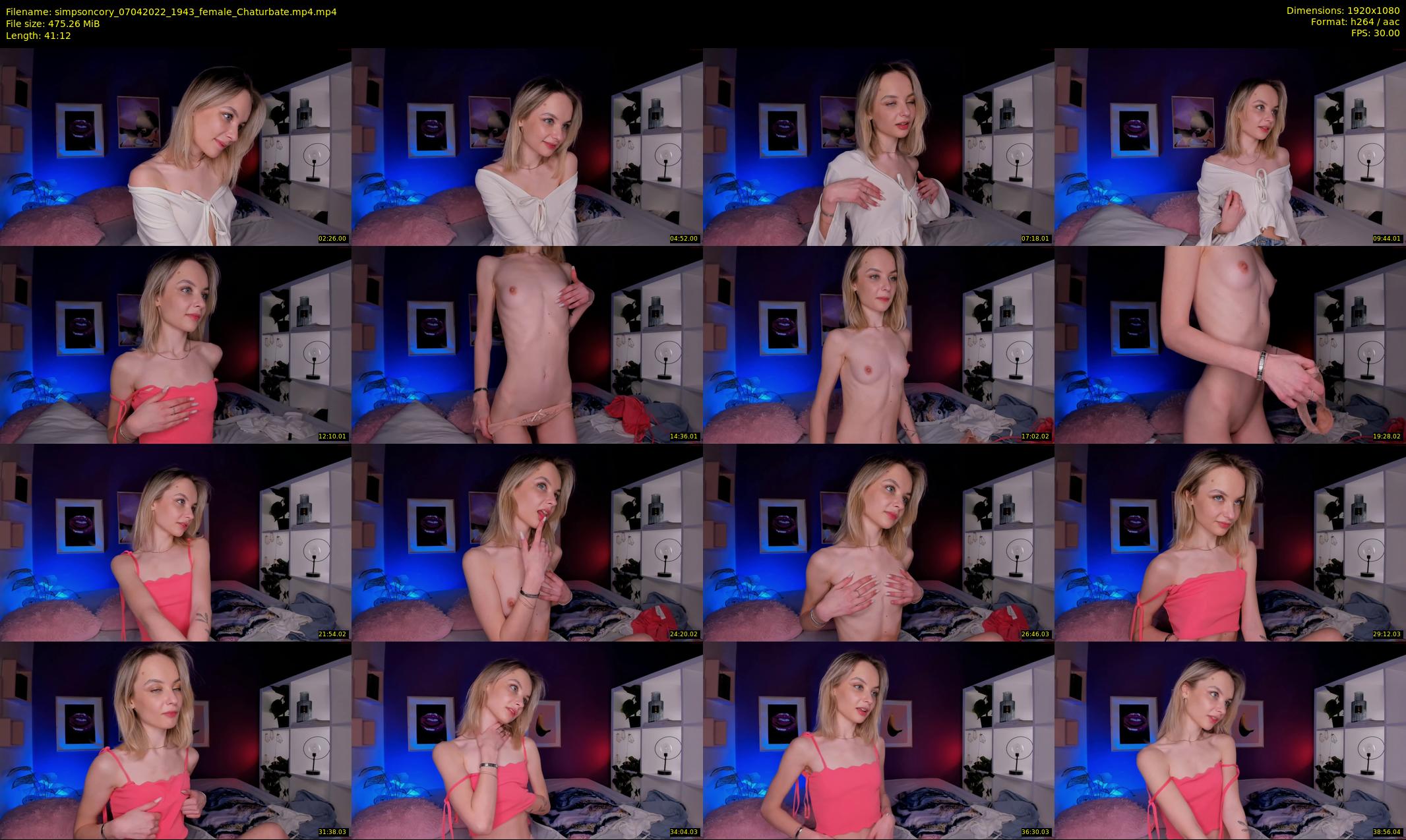 simpsoncory — 42 minute Chaturbate female cam show recording, 1080p, Apr 7, 2022