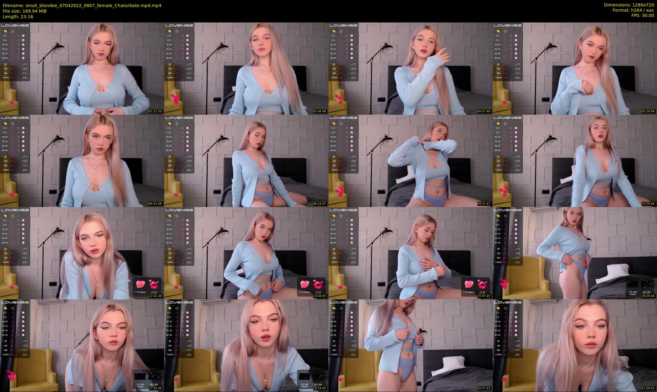 small_blondee — 24 minute Chaturbate female cam show recording, 720p, Apr 7, 2022