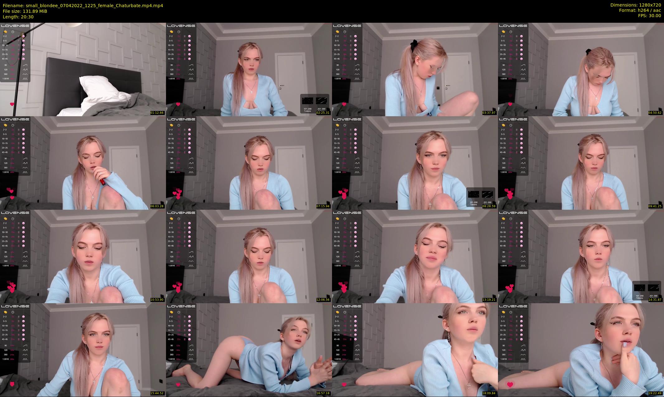 small_blondee — 21 minute Chaturbate female cam show recording, 720p, Apr 7, 2022