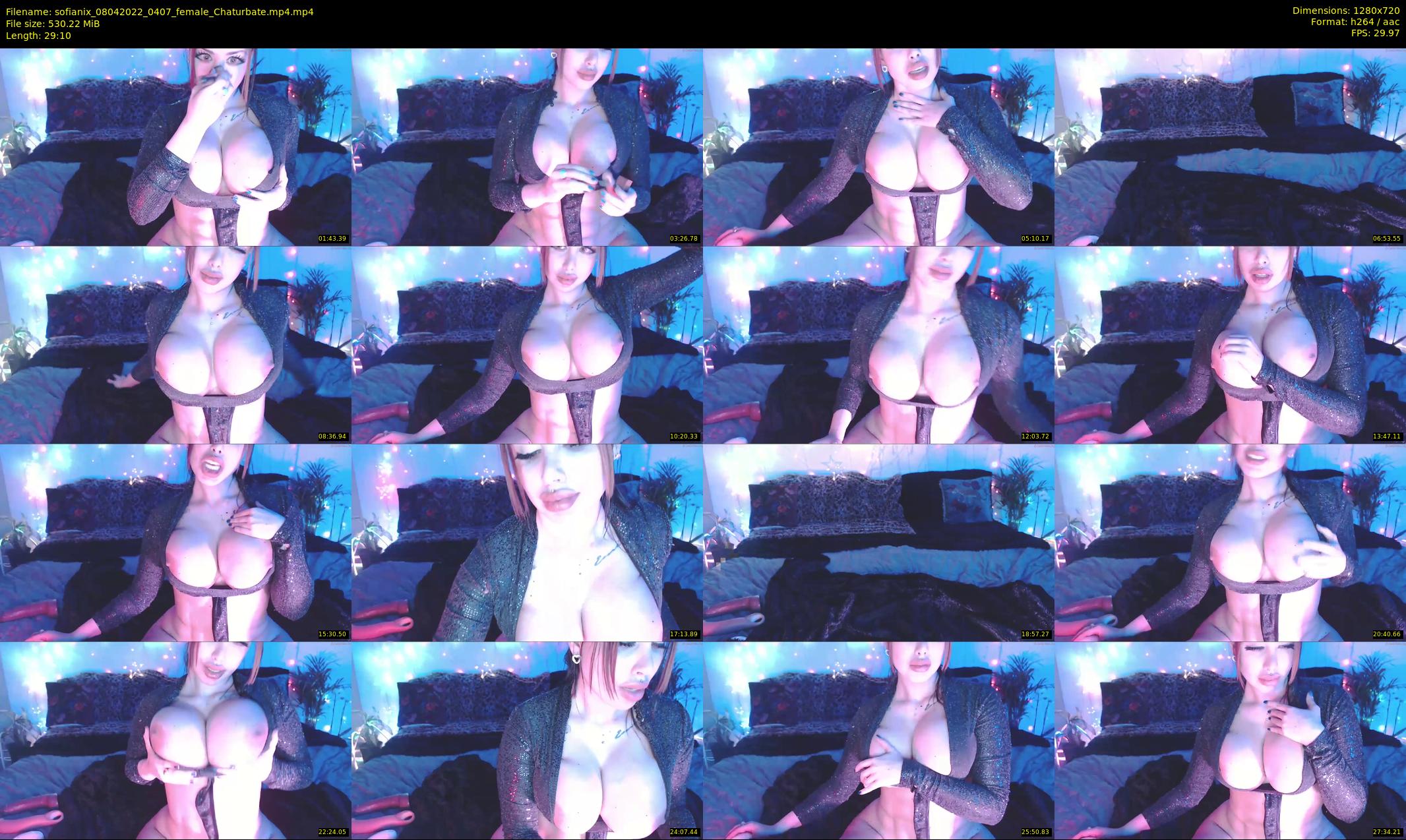 sofianix — 30 minute Chaturbate female cam show recording, 720p, Apr 8, 2022