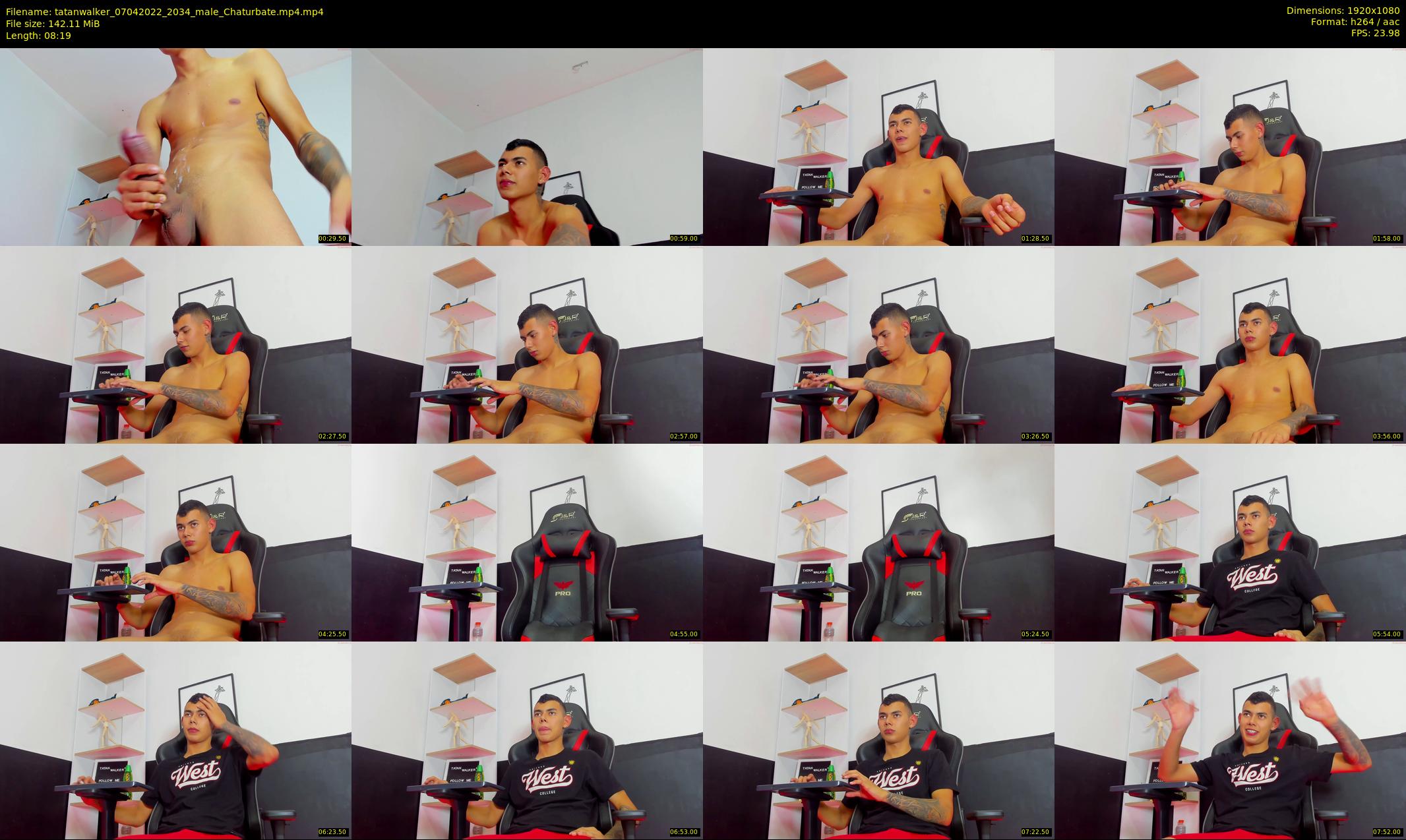 tatanwalker — 9 minute Chaturbate male cam show recording, 1080p, Apr 7, 2022