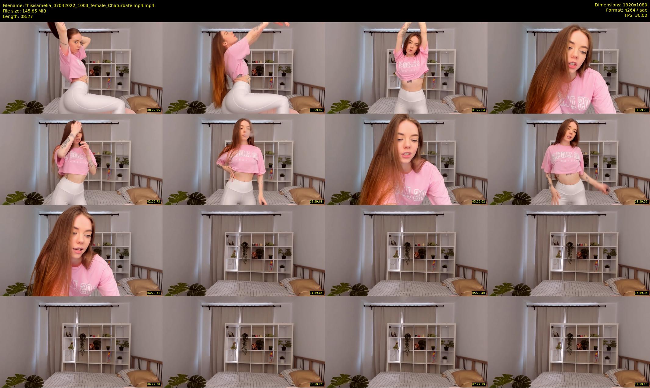 thisisamelia — 9 minute Chaturbate female cam show recording, 1080p, Apr 7, 2022