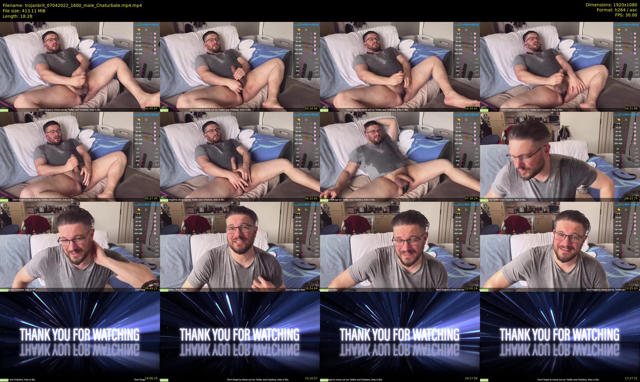 trojanbrit — 19 minute Chaturbate male cam show recording, 1080p, Apr 7, 2022