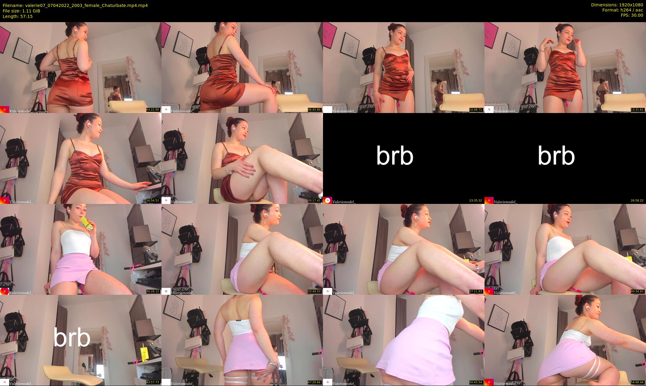 valerie07 — 58 minute Chaturbate female cam show recording, 1080p, Apr 7, 2022