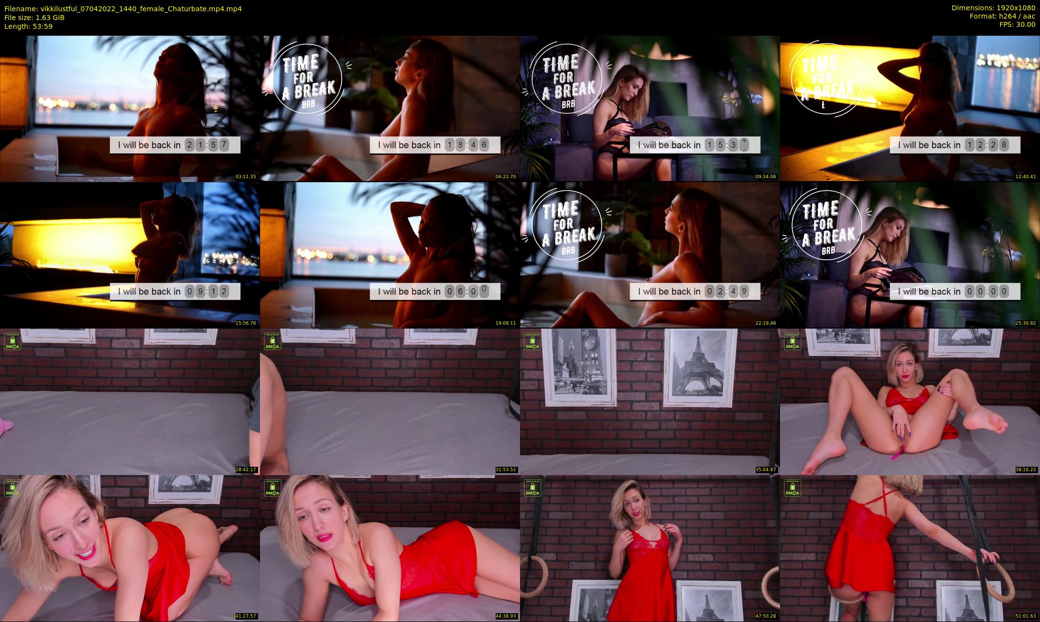 vikkilustful — 54 minute Chaturbate female cam show recording, 1080p, Apr 7, 2022