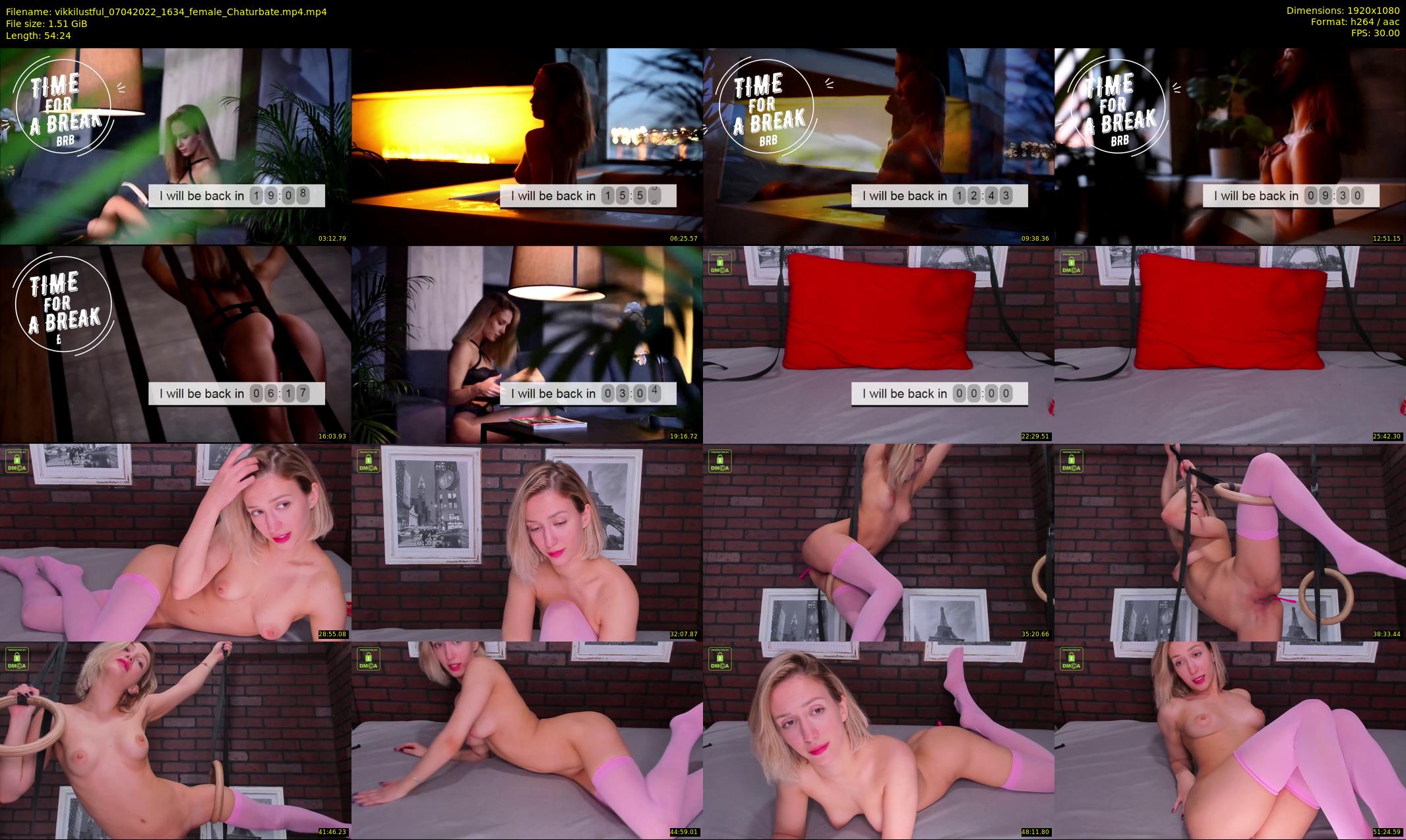 vikkilustful — 55 minute Chaturbate female cam show recording, 1080p, Apr 7, 2022
