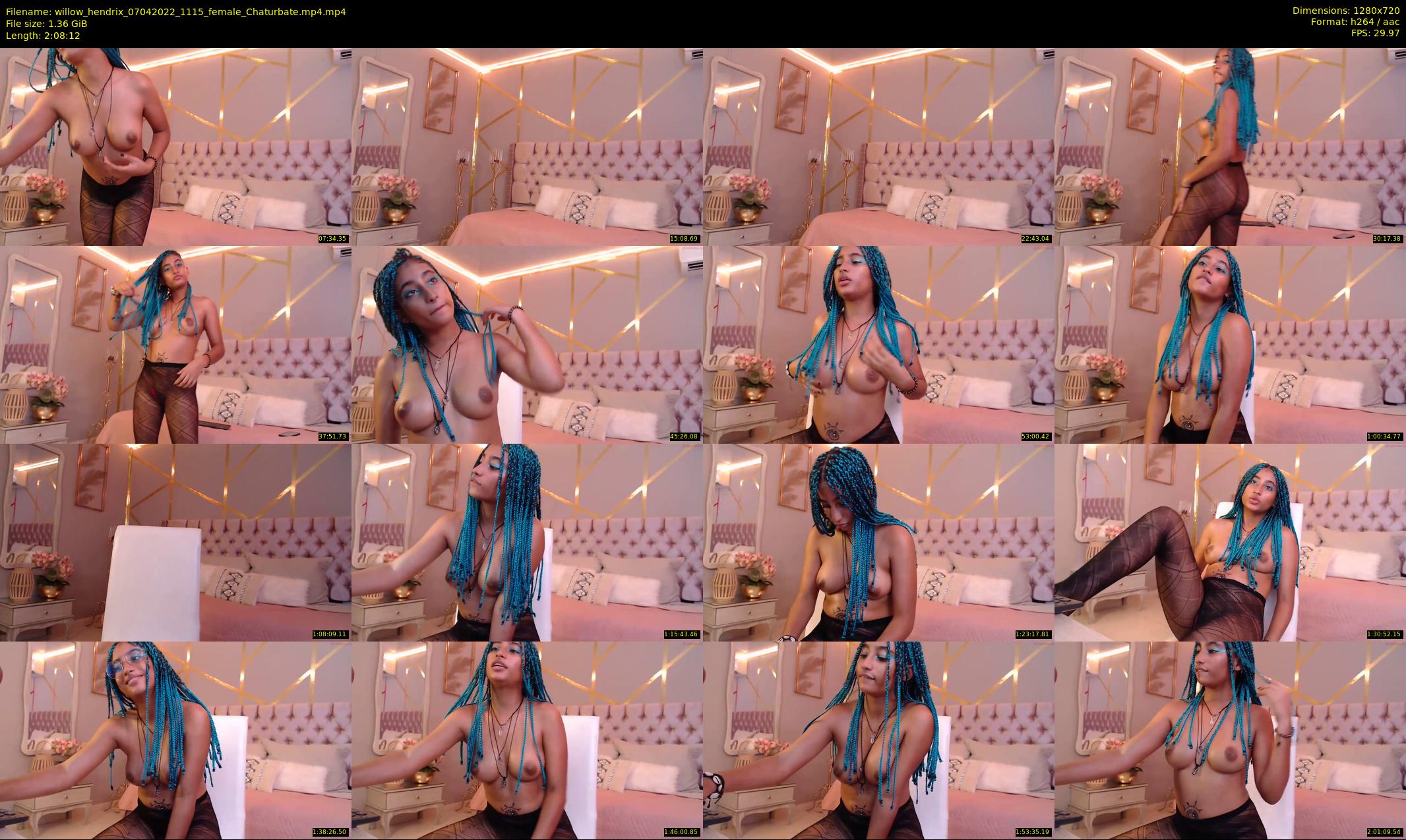 willow_hendrix — 129 minute Chaturbate female cam show recording, 720p, Apr 7, 2022