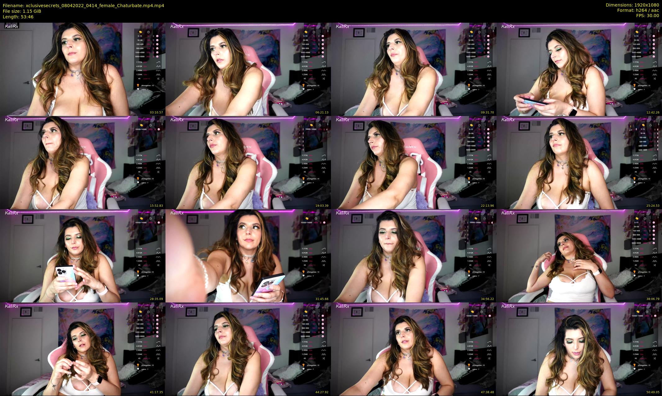 xclusivesecrets — 54 minute Chaturbate female cam show recording, 1080p, Apr 8, 2022
