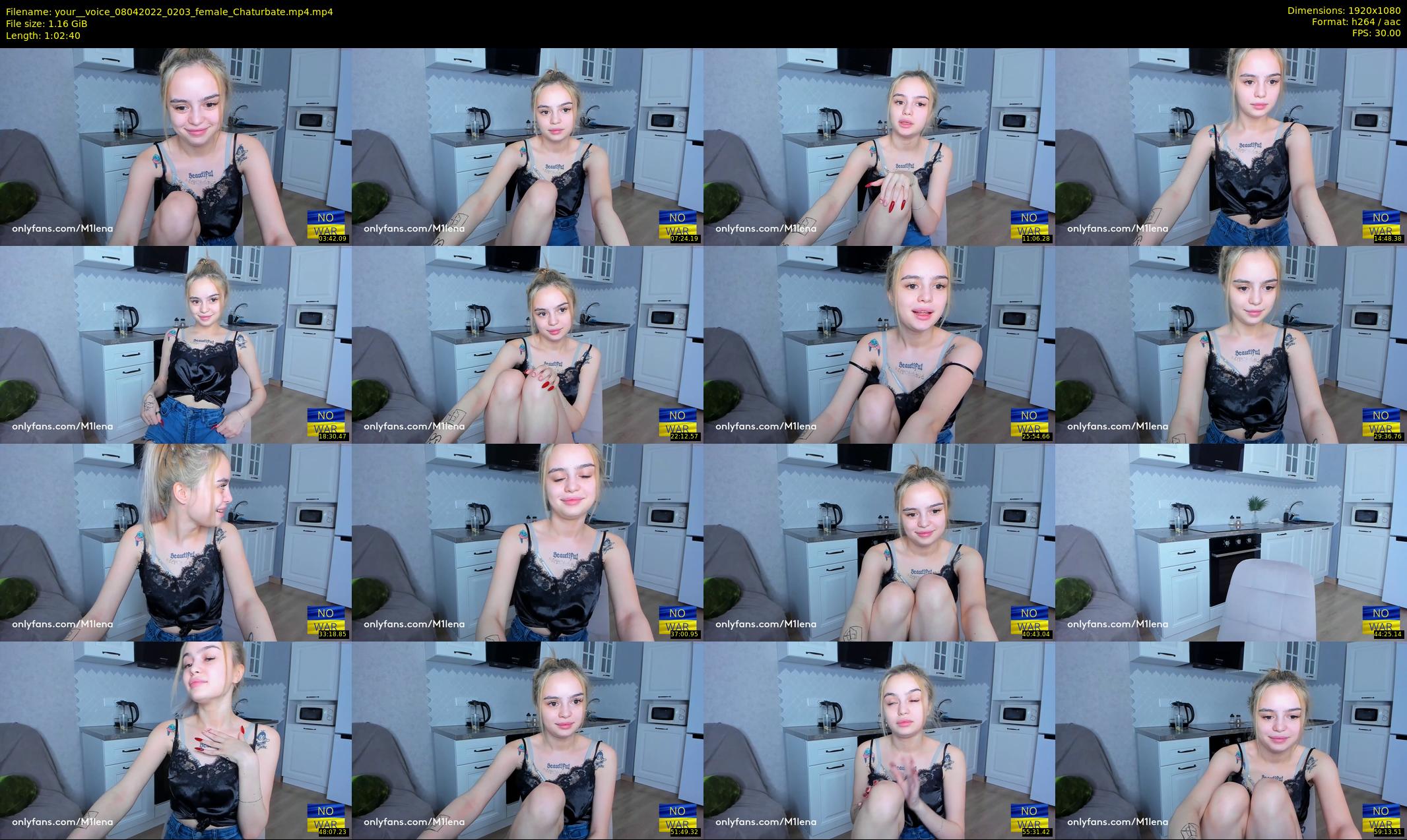 your__voice — 63 minute Chaturbate female cam show recording, 1080p, Apr 8, 2022