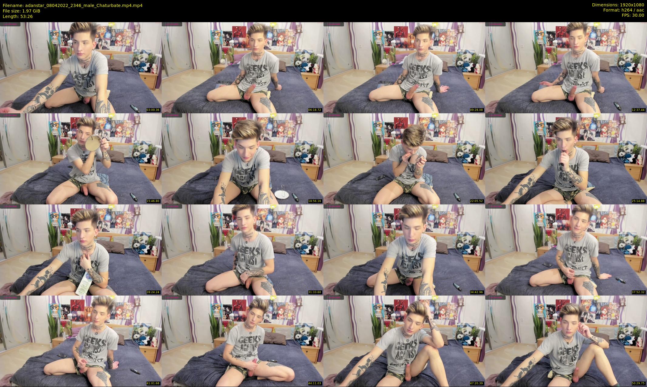 adanstar — 54 minute Chaturbate male cam show recording, 1080p, Apr 8, 2022