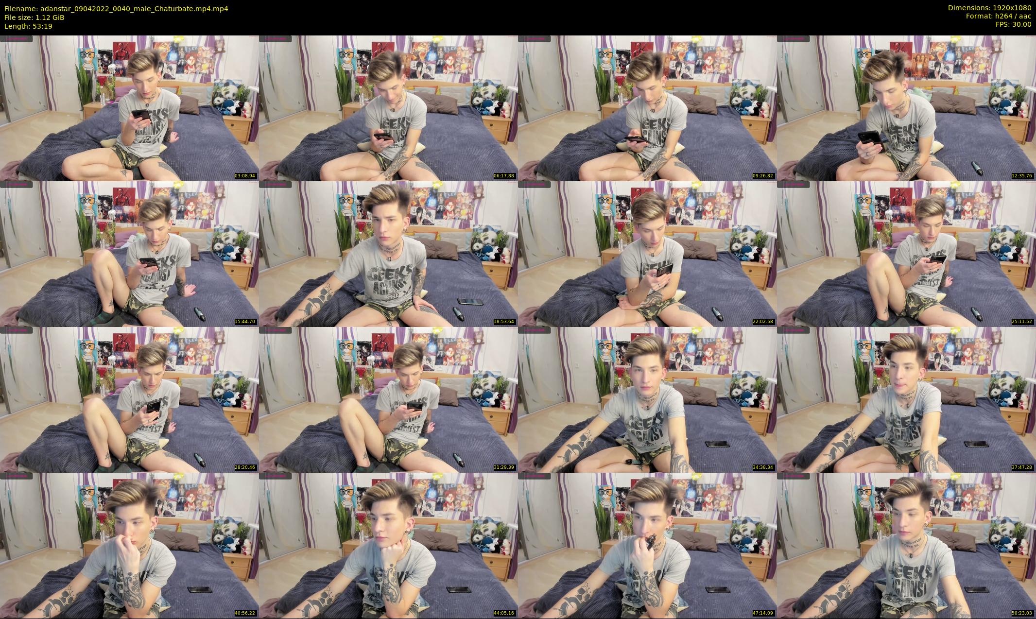 adanstar — 54 minute Chaturbate male cam show recording, 1080p, Apr 9, 2022