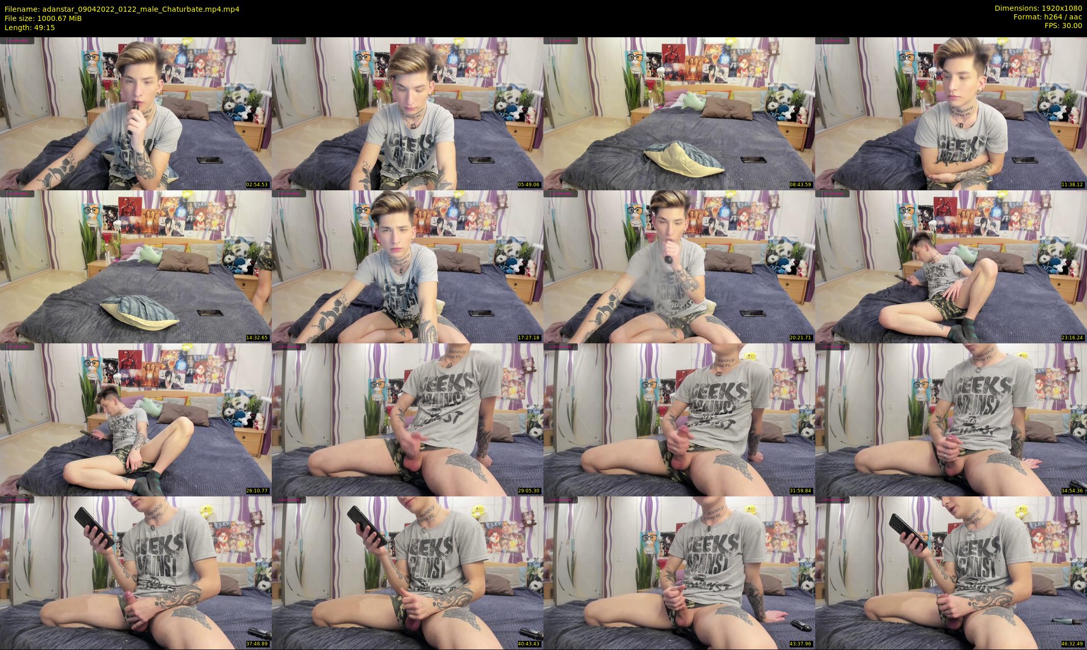 adanstar — 50 minute Chaturbate male cam show recording, 1080p, Apr 9, 2022