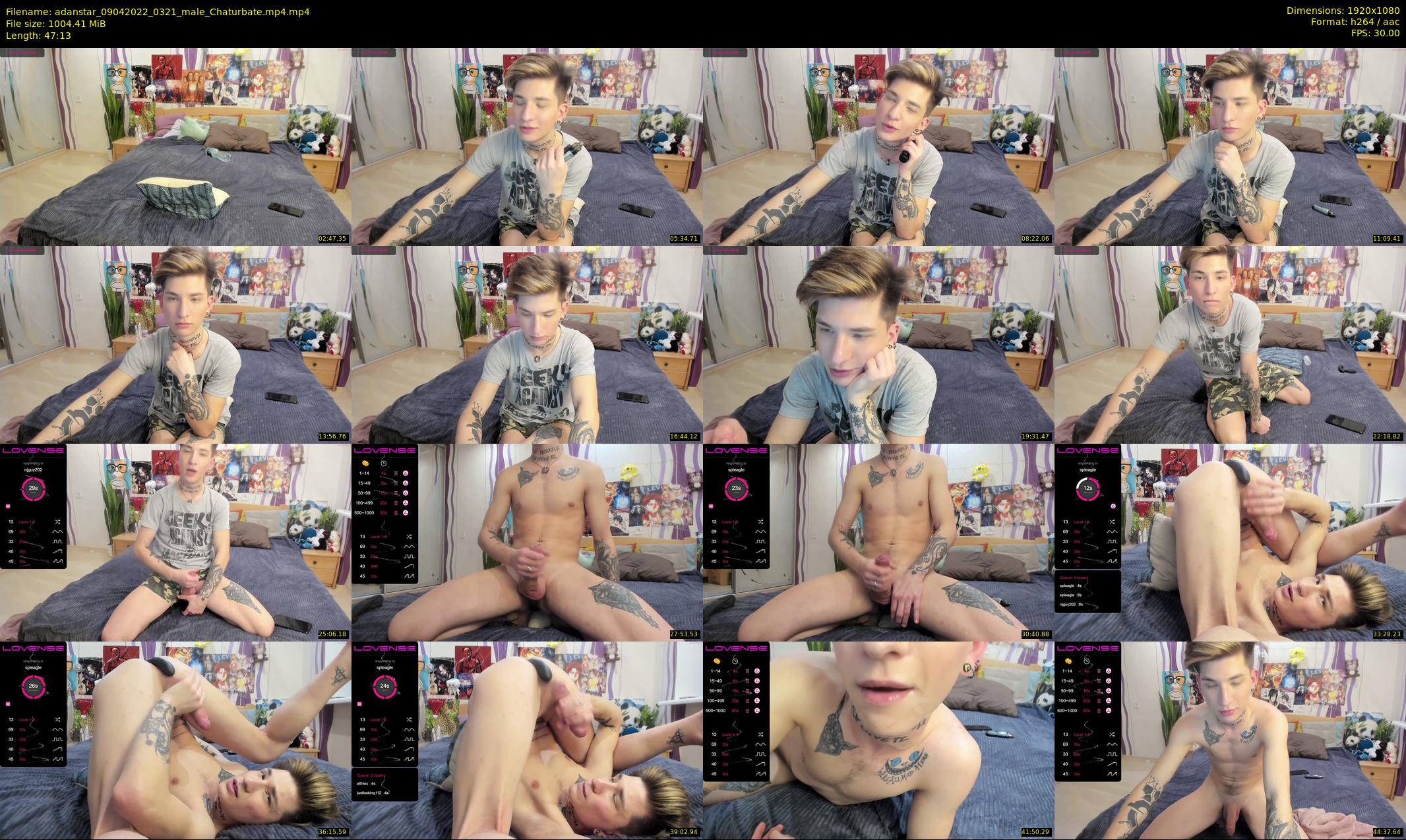 adanstar — 48 minute Chaturbate male cam show recording, 1080p, Apr 9, 2022