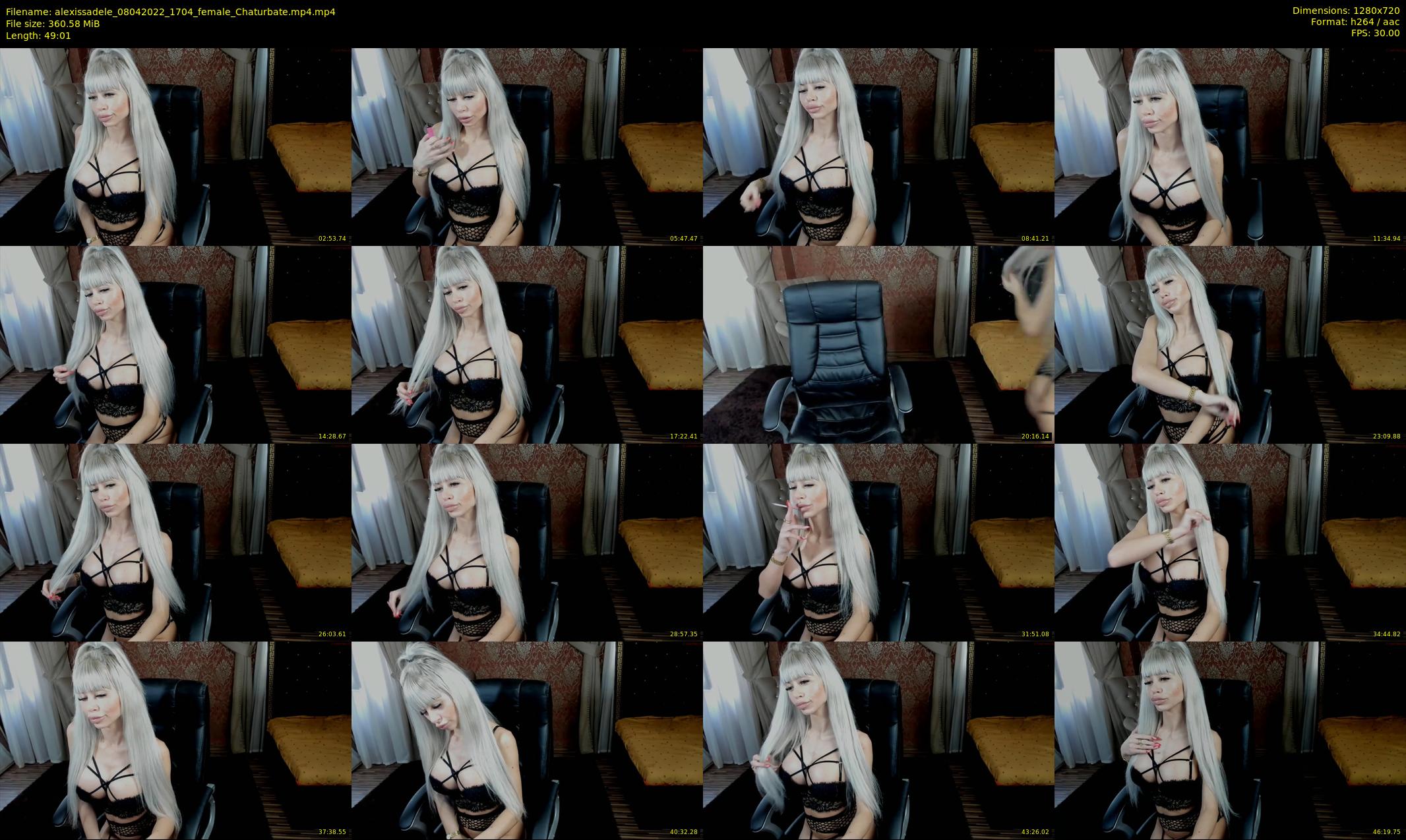 alexissadele — 50 minute Chaturbate female cam show recording, 720p, Apr 8, 2022