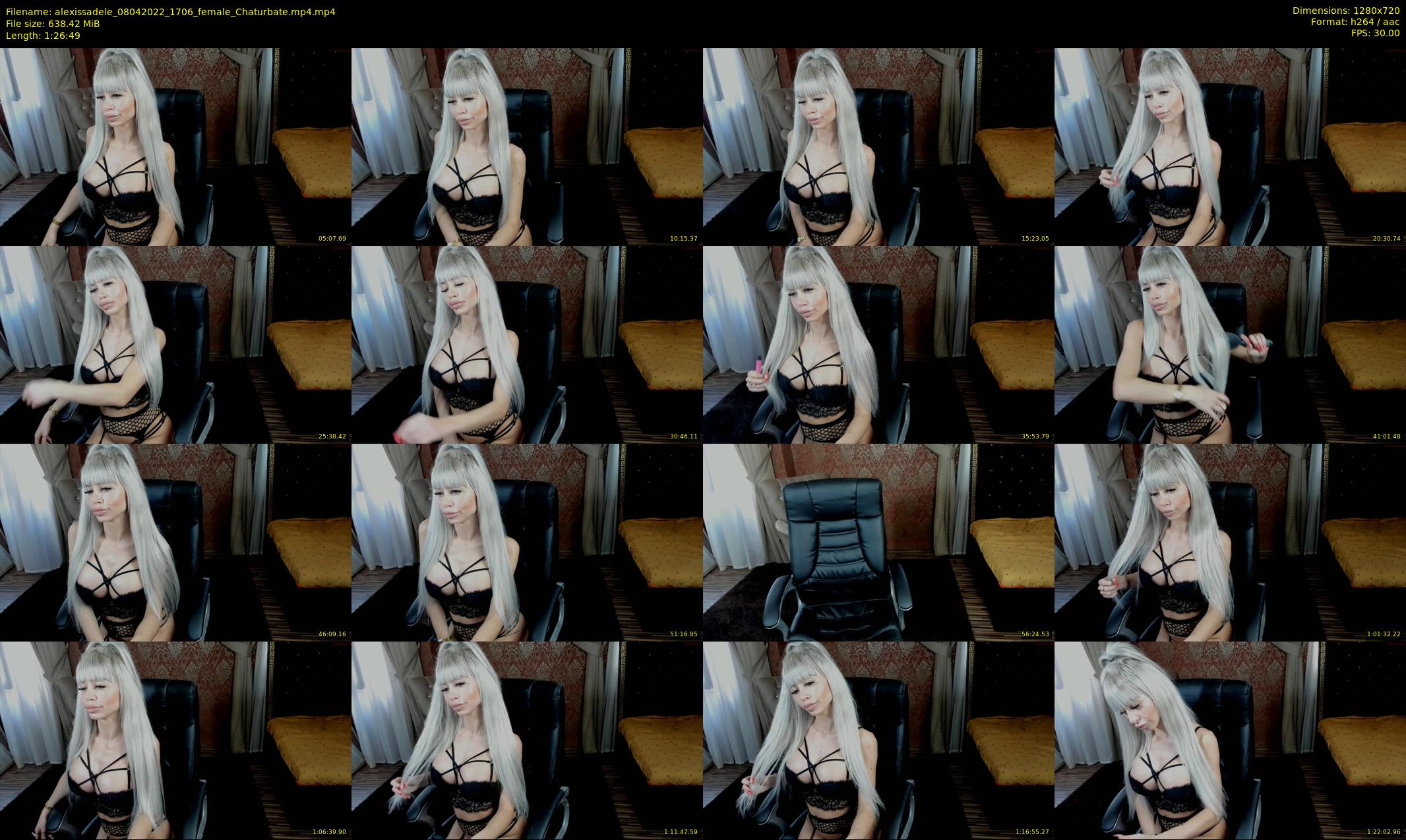 alexissadele — 87 minute Chaturbate female cam show recording, 720p, Apr 8, 2022