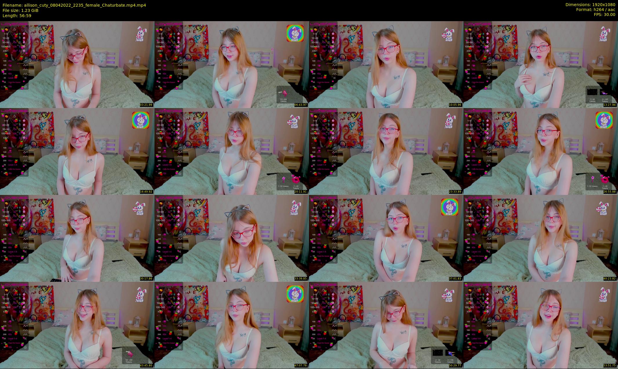 allison_cuty — 57 minute Chaturbate female cam show recording, 1080p, Apr 8, 2022