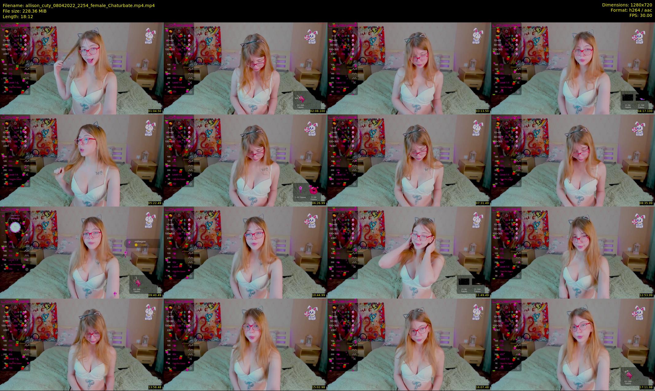 allison_cuty — 19 minute Chaturbate female cam show recording, 720p, Apr 8, 2022