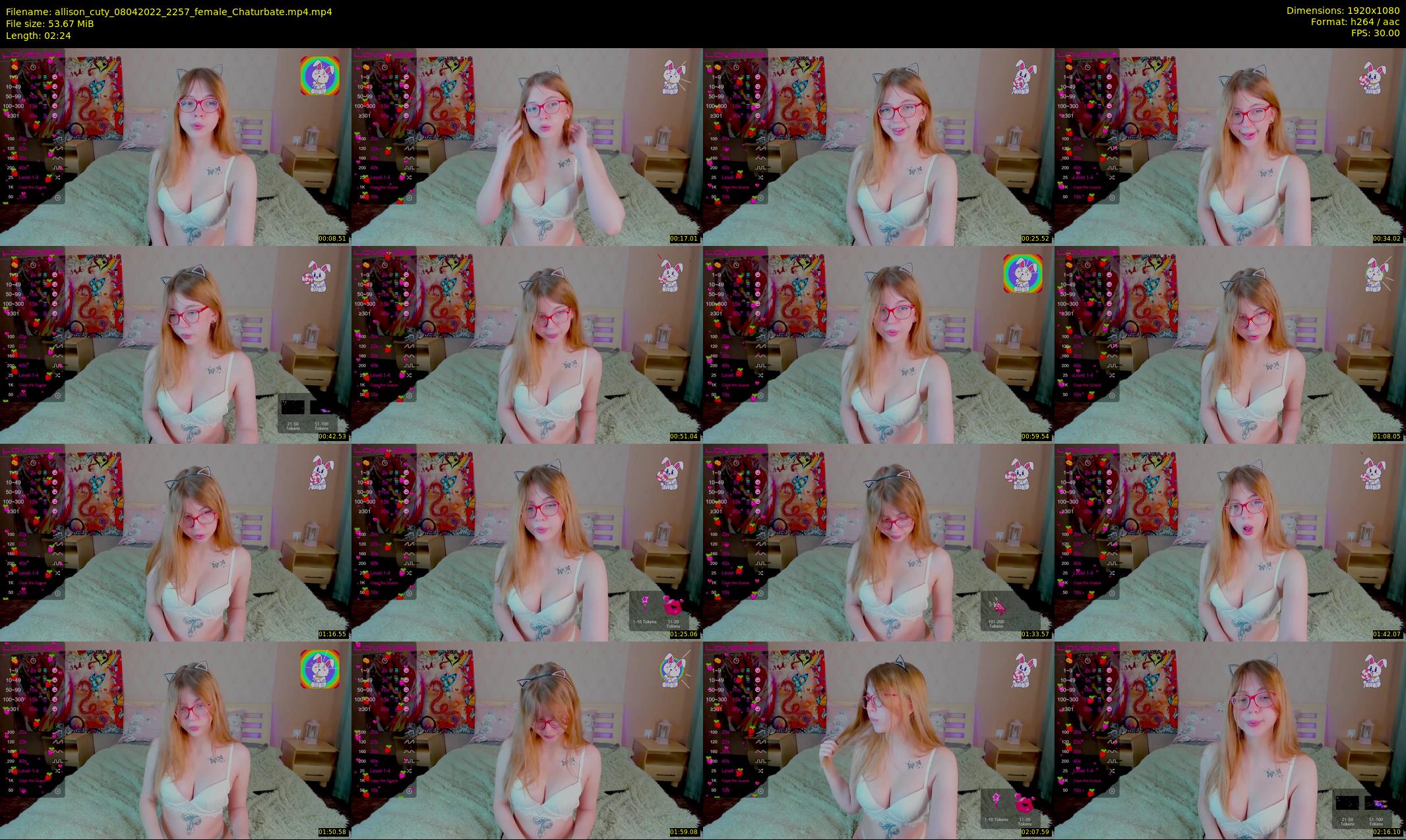 allison_cuty — 3 minute Chaturbate female cam show recording, 1080p, Apr 8, 2022