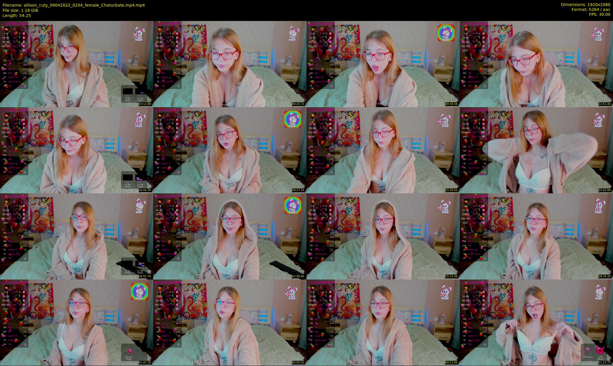 allison_cuty — 55 minute Chaturbate female cam show recording, 1080p, Apr 9, 2022