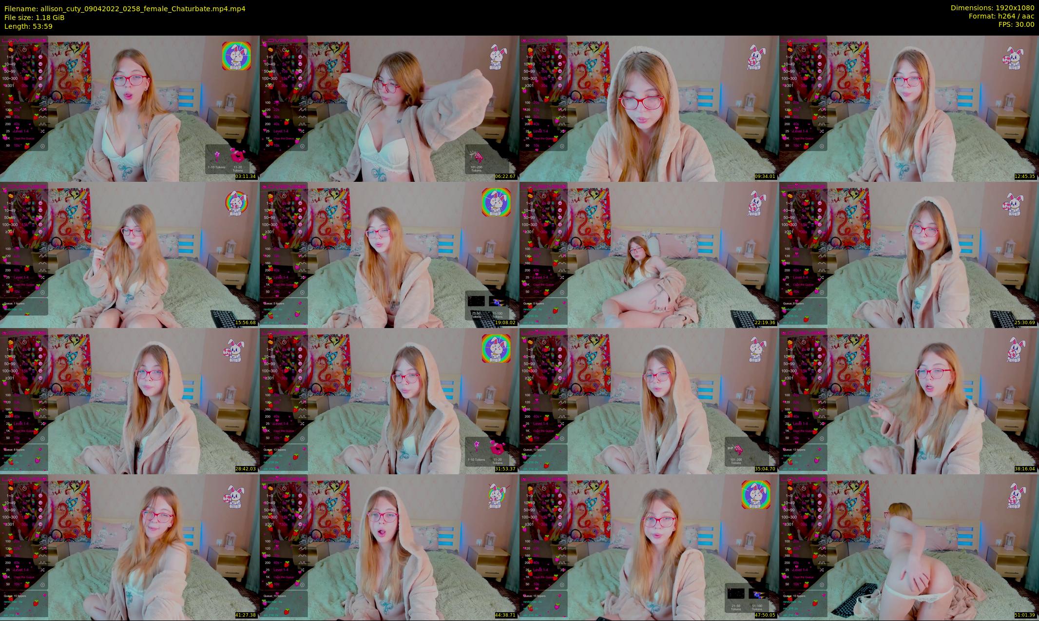 allison_cuty — 54 minute Chaturbate female cam show recording, 1080p, Apr 9, 2022