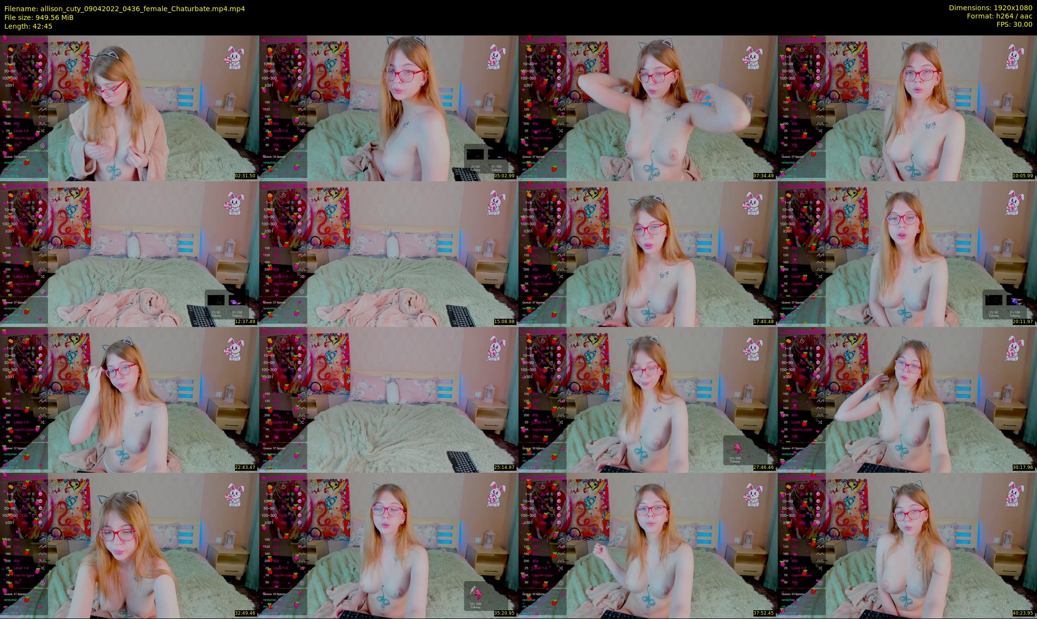 allison_cuty — 43 minute Chaturbate female cam show recording, 1080p, Apr 9, 2022