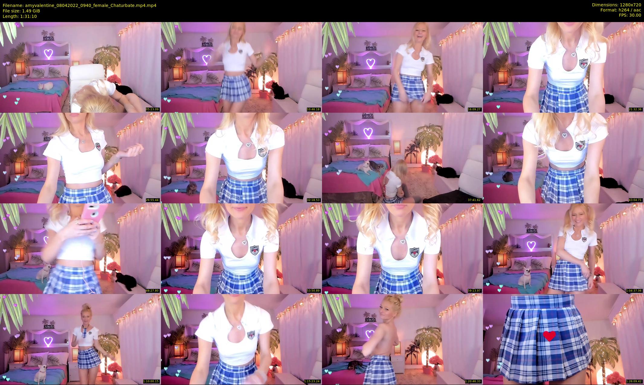 amyvalentine — 92 minute Chaturbate female cam show recording, 720p, Apr 8, 2022
