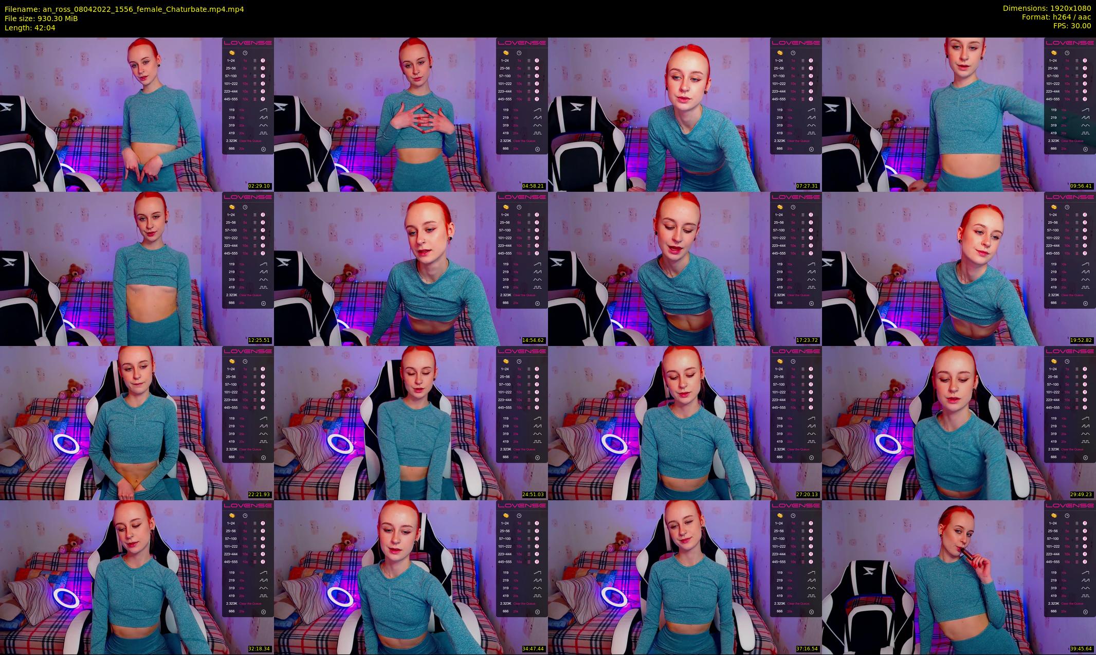 an_ross — 43 minute Chaturbate female cam show recording, 1080p, Apr 8, 2022