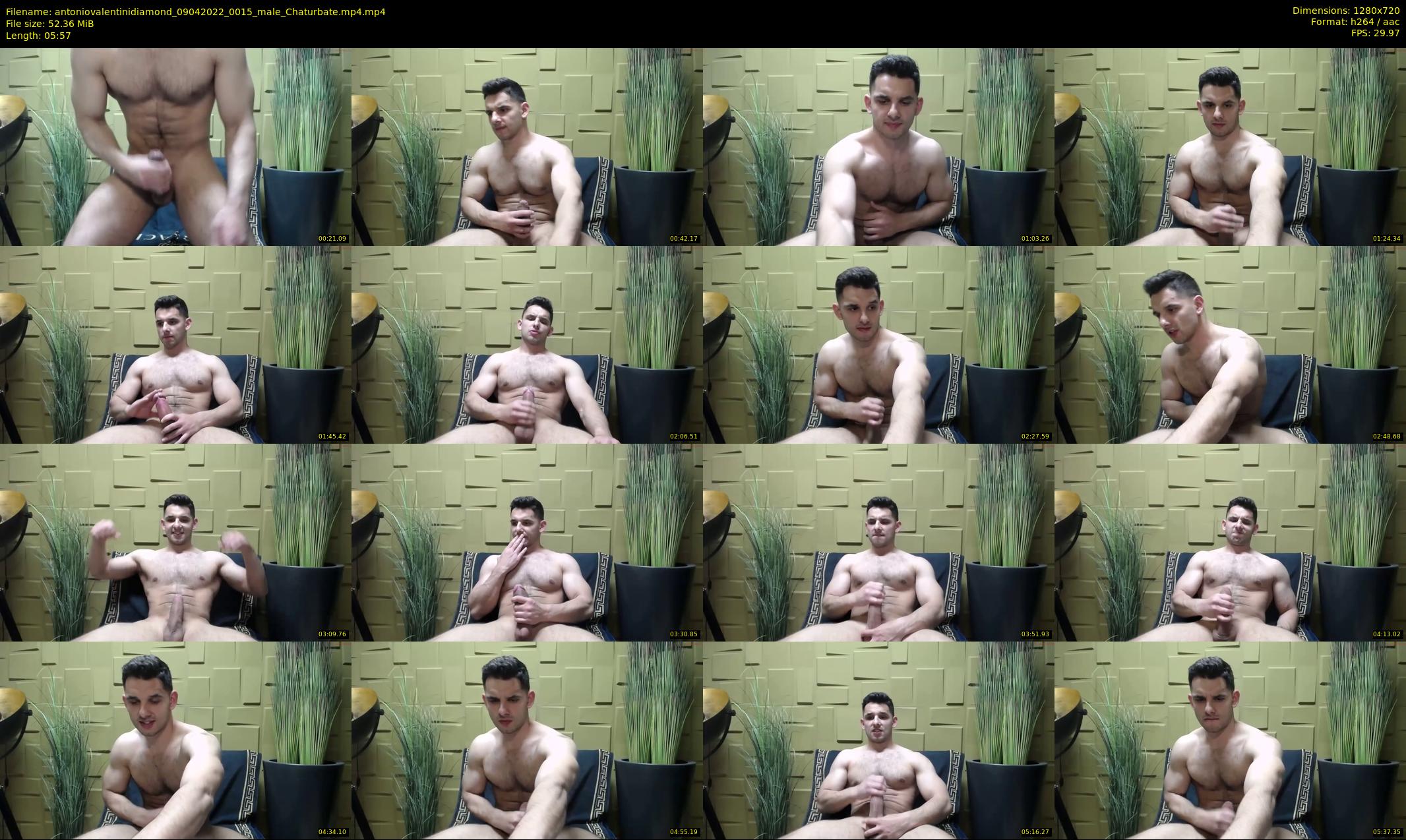 antoniovalentinidiamond — 6 minute Chaturbate male cam show recording, 720p, Apr 9, 2022
