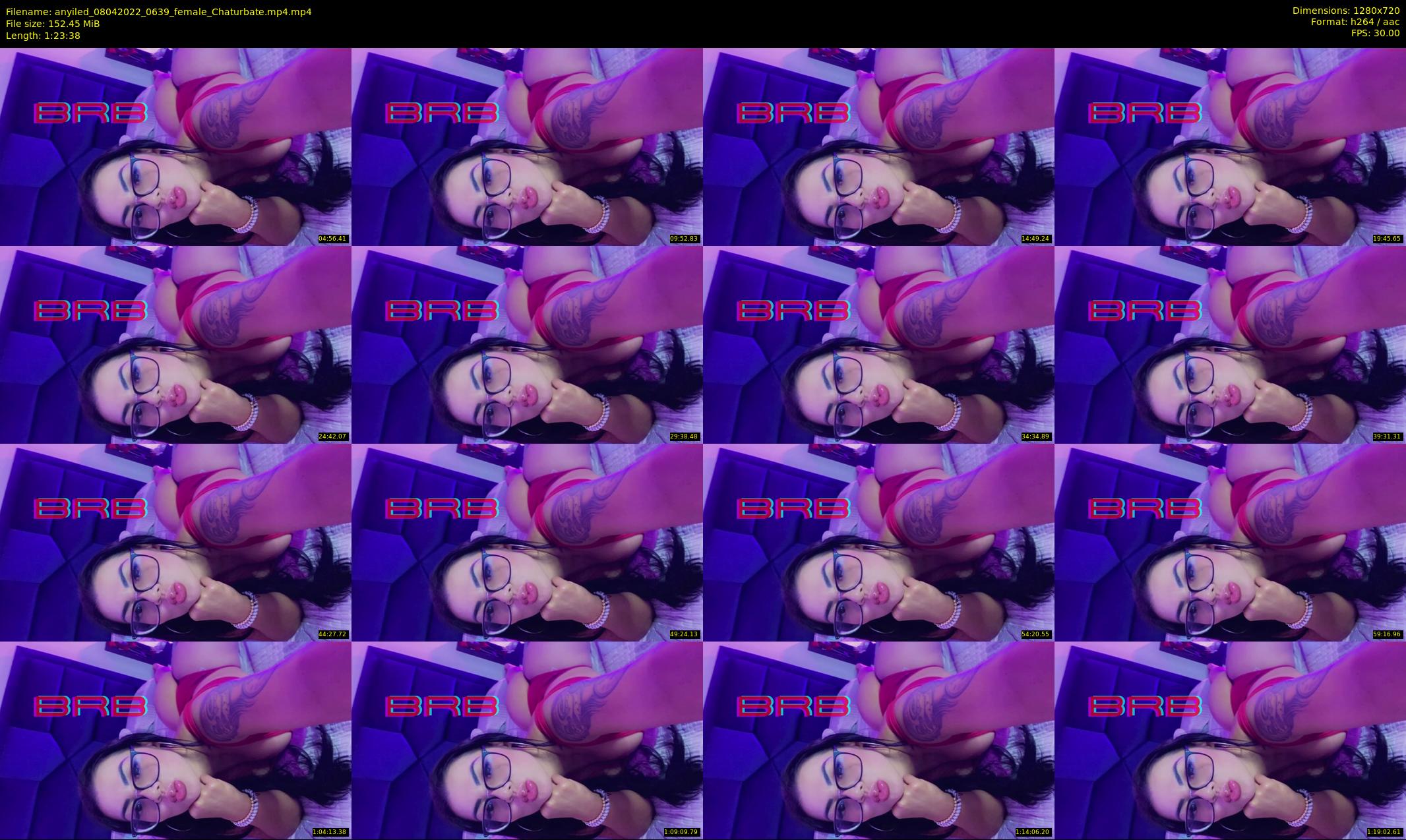 anyiled — 84 minute Chaturbate female cam show recording, 720p, Apr 8, 2022