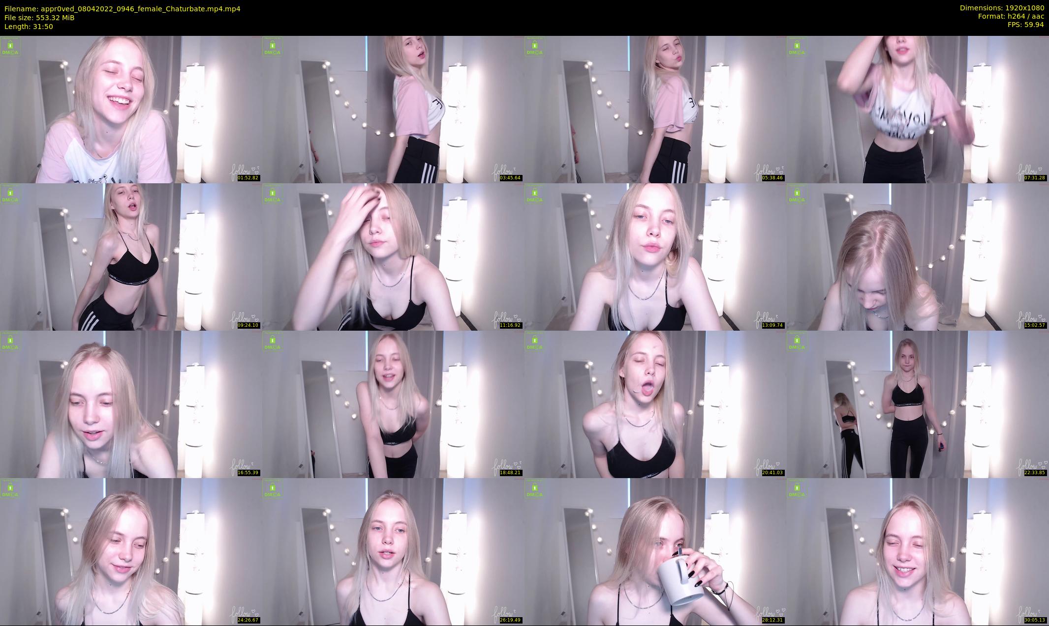appr0ved — 32 minute Chaturbate female cam show recording, 1080p, Apr 8, 2022
