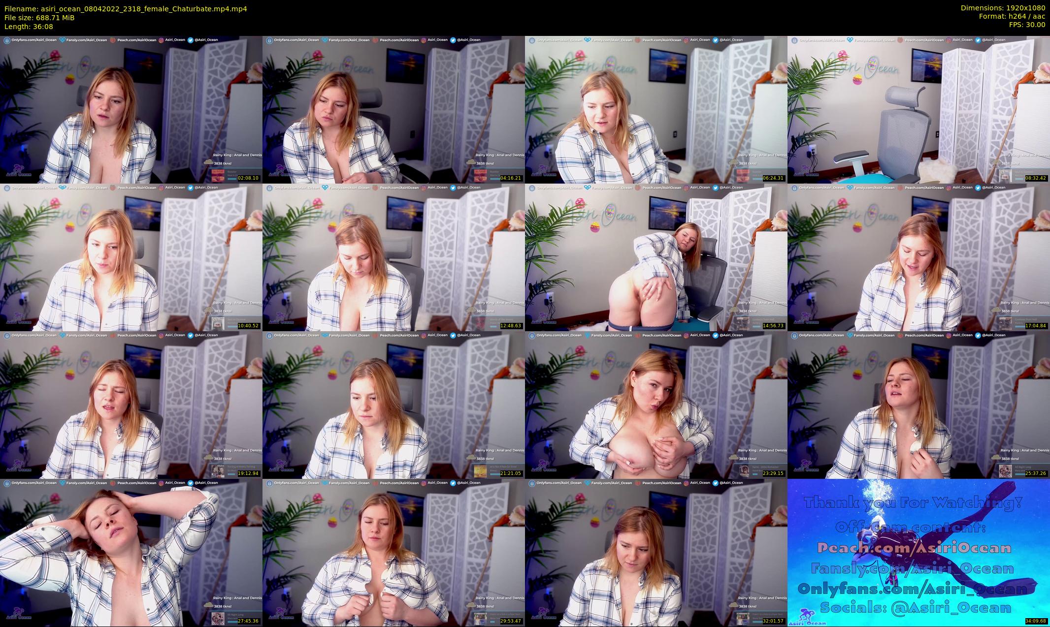 asiri_ocean — 37 minute Chaturbate female cam show recording, 1080p, Apr 8, 2022