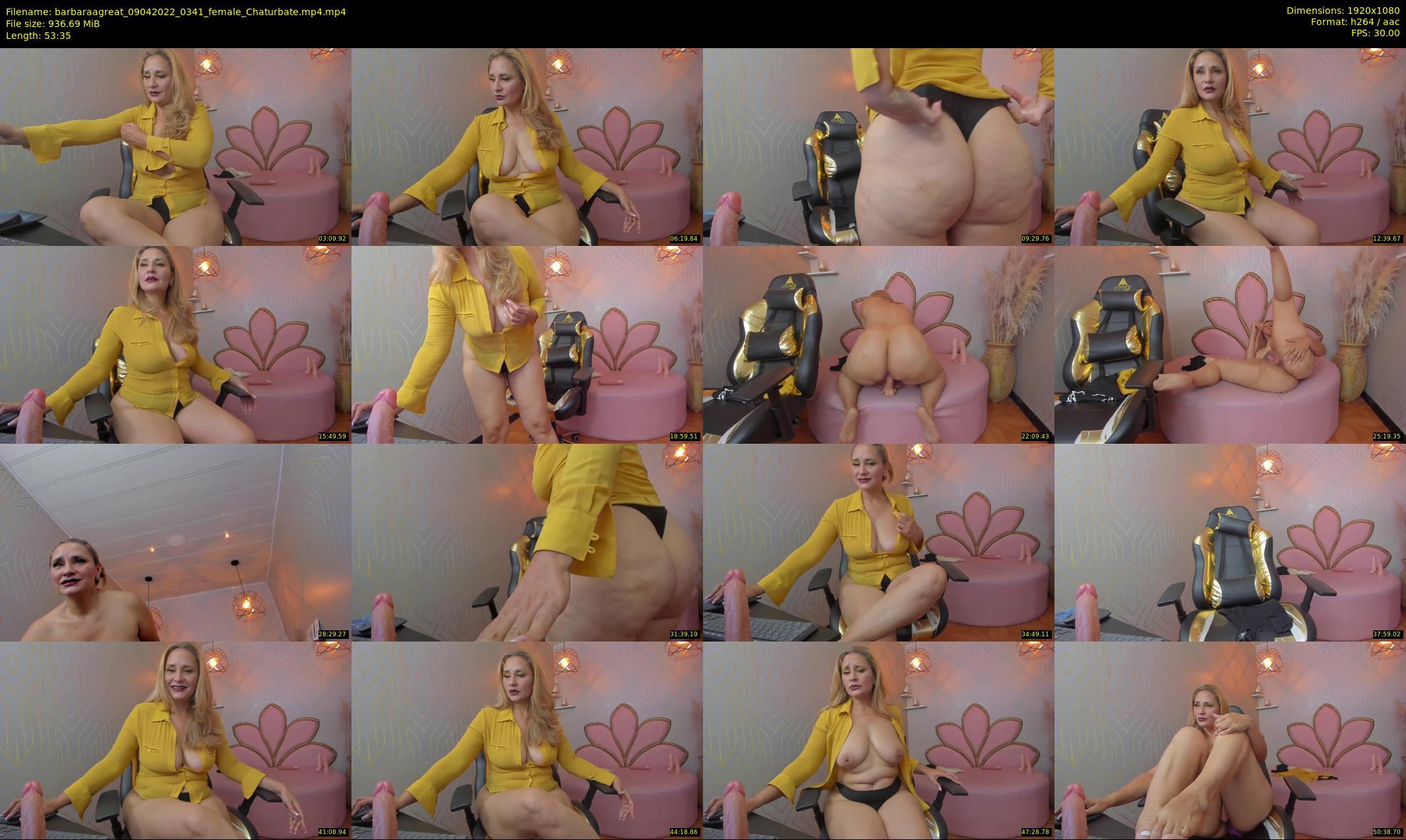barbaraagreat — 54 minute Chaturbate female cam show recording, 1080p, Apr 9, 2022