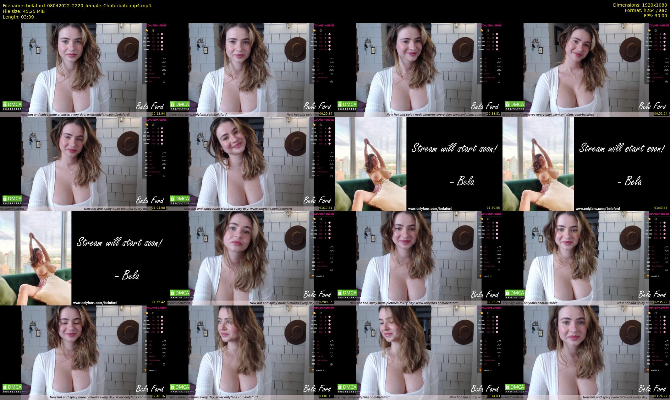 belaford — 4 minute Chaturbate female cam show recording, 1080p, Apr 8, 2022