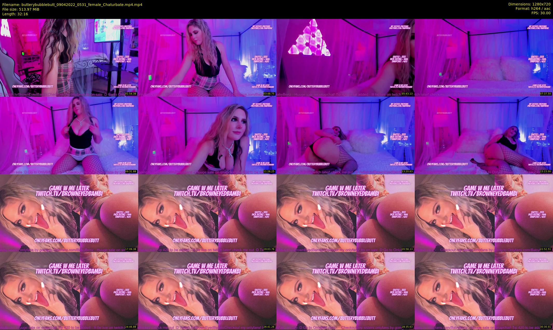 butterybubblebutt — 33 minute Chaturbate couple cam show recording, 720p, Apr 9, 2022