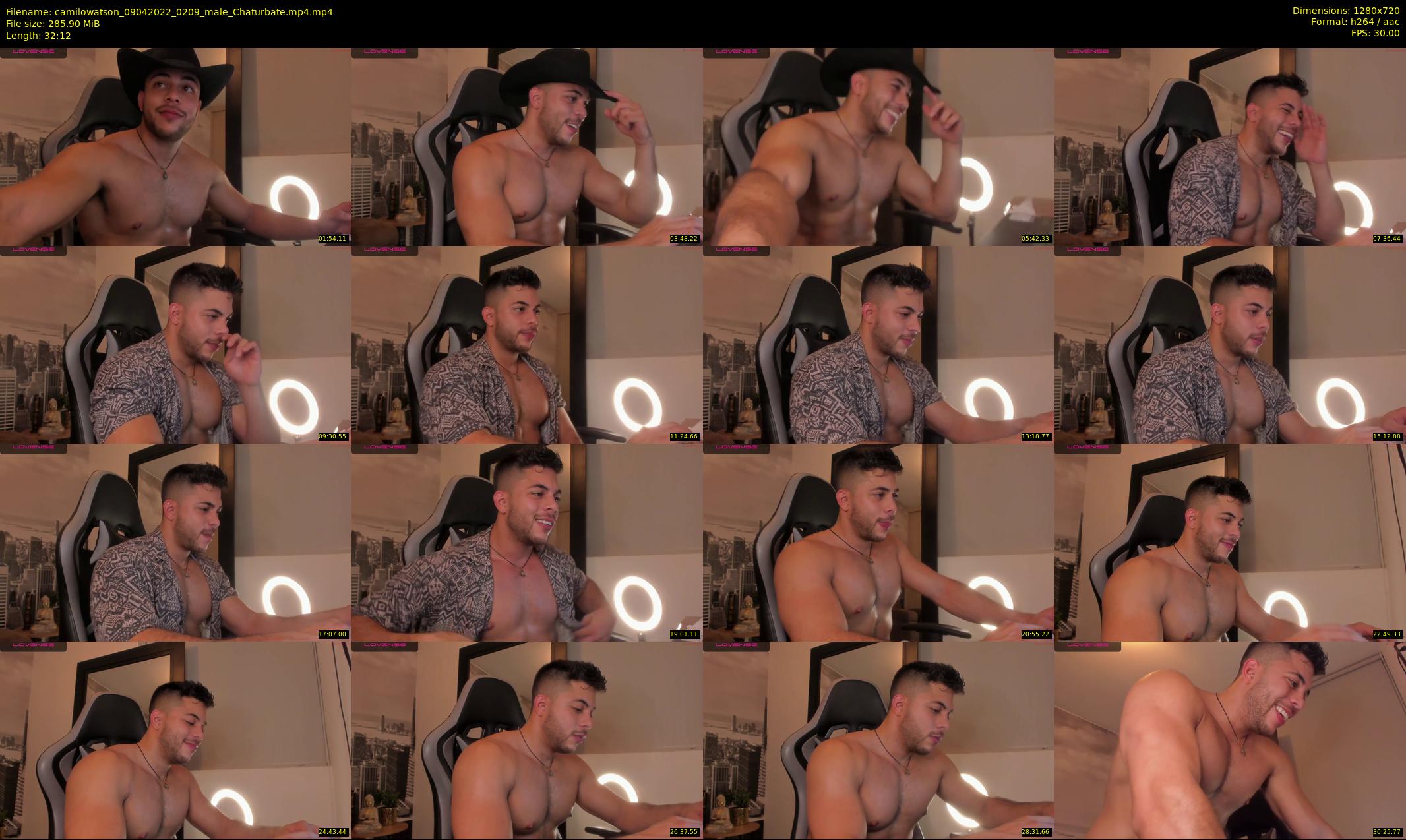 camilowatson — 33 minute Chaturbate male cam show recording, 720p, Apr 9, 2022
