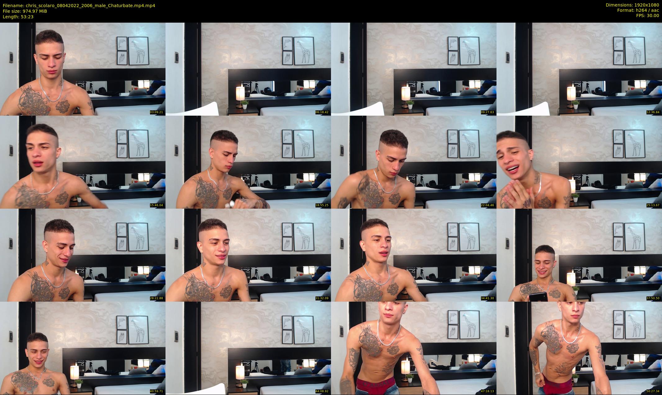 chris_scolaro — 54 minute Chaturbate male cam show recording, 1080p, Apr 8, 2022