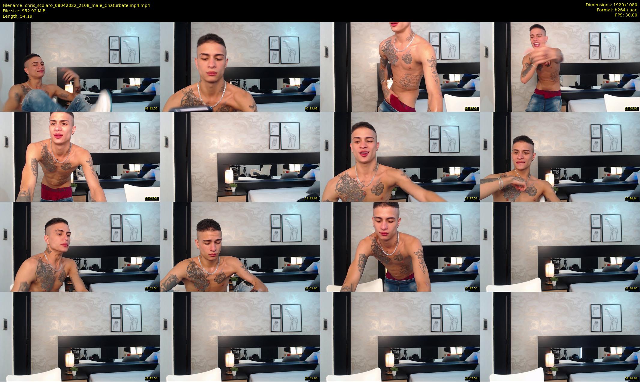 chris_scolaro — 55 minute Chaturbate male cam show recording, 1080p, Apr 8, 2022