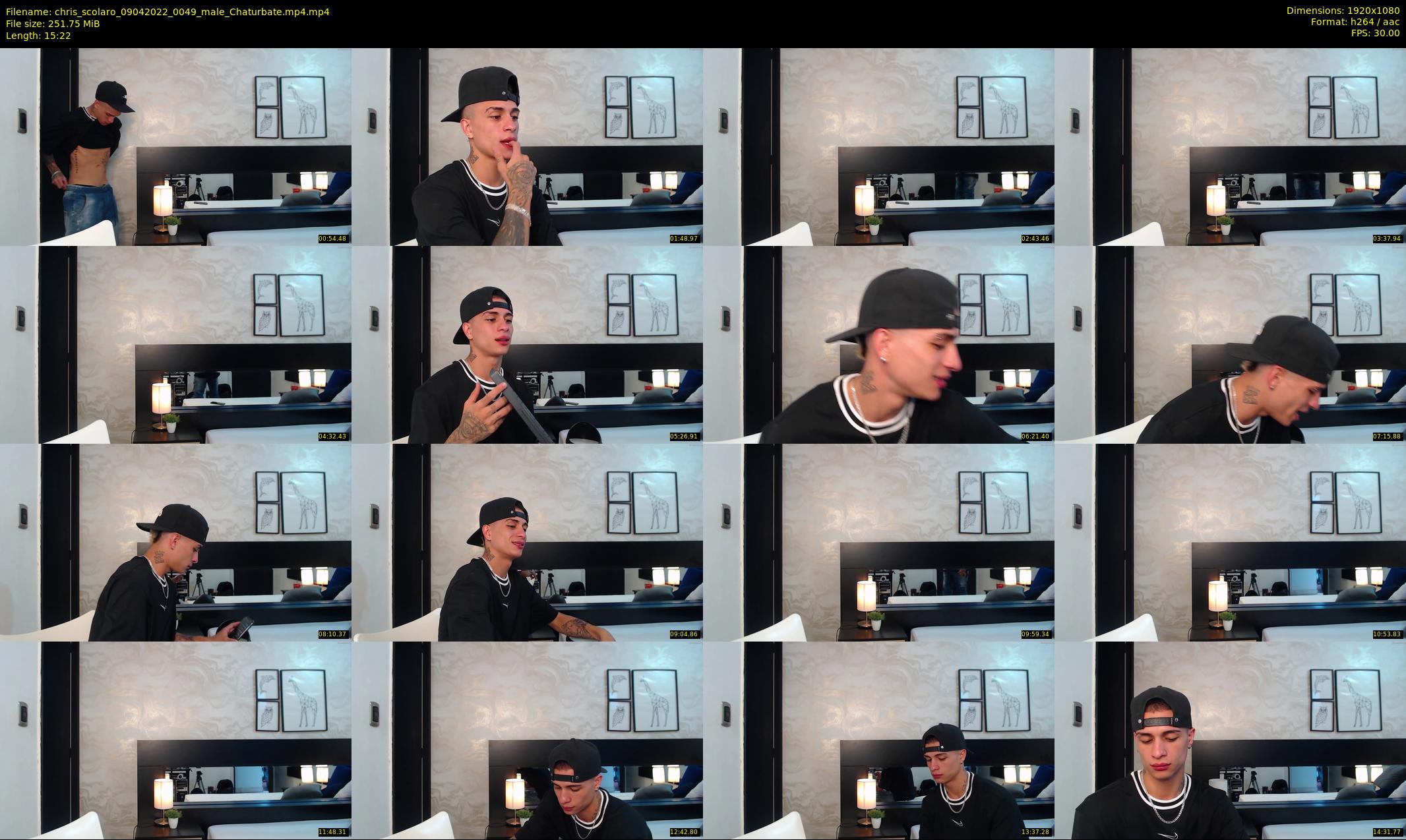 chris_scolaro — 16 minute Chaturbate male cam show recording, 1080p, Apr 9, 2022