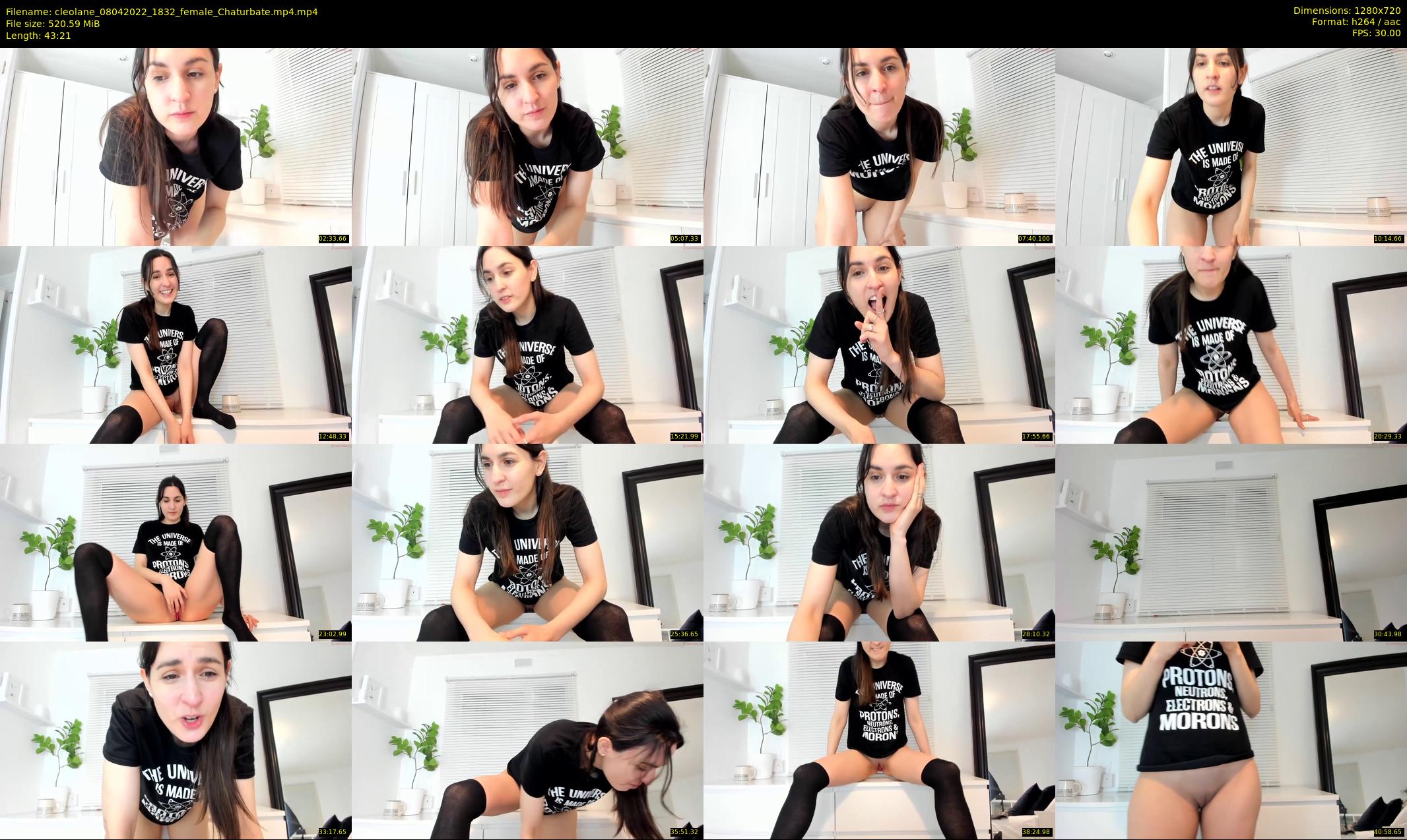 cleolane — 44 minute Chaturbate female cam show recording, 720p, Apr 8, 2022