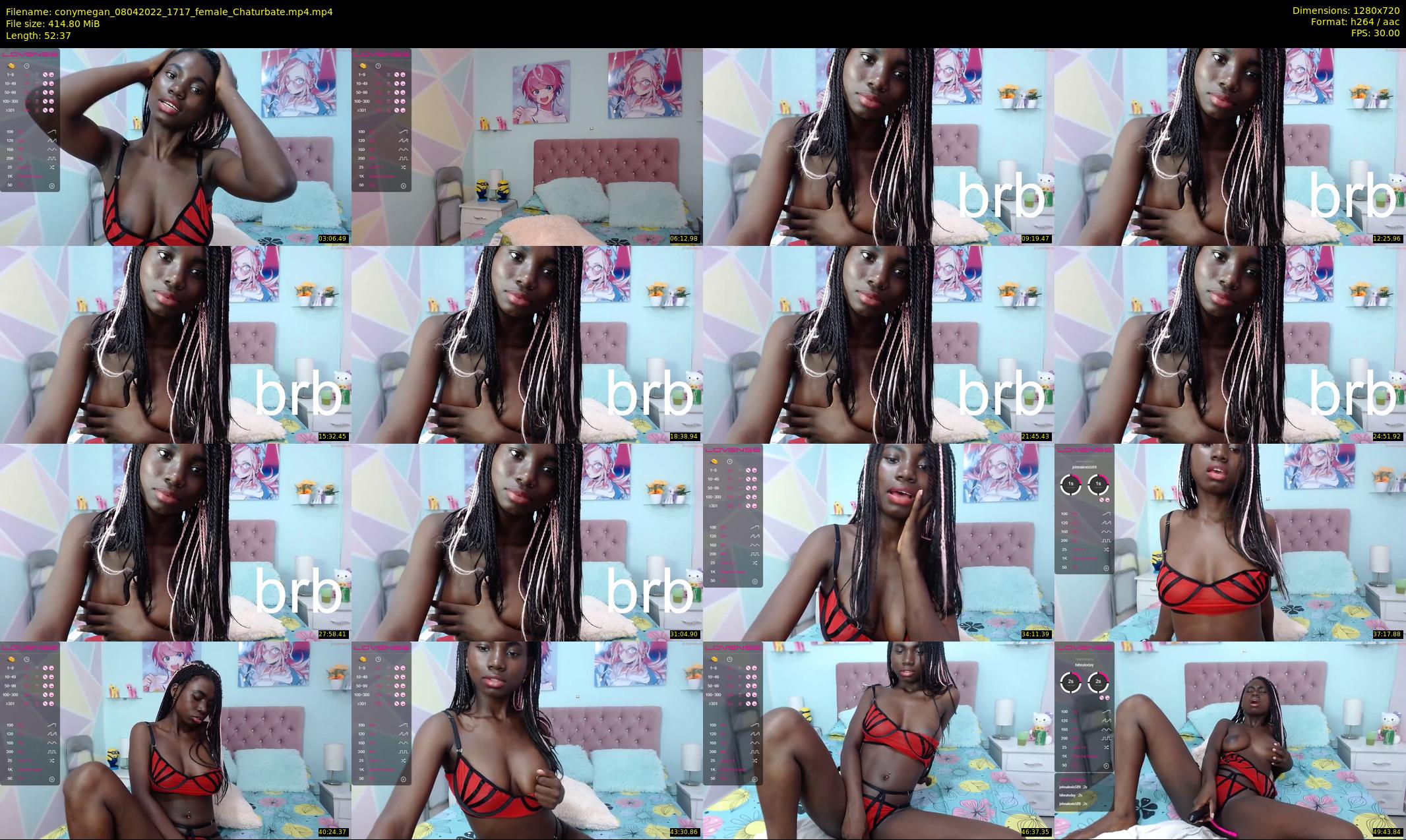 conymegan — 53 minute Chaturbate female cam show recording, 720p, Apr 8, 2022