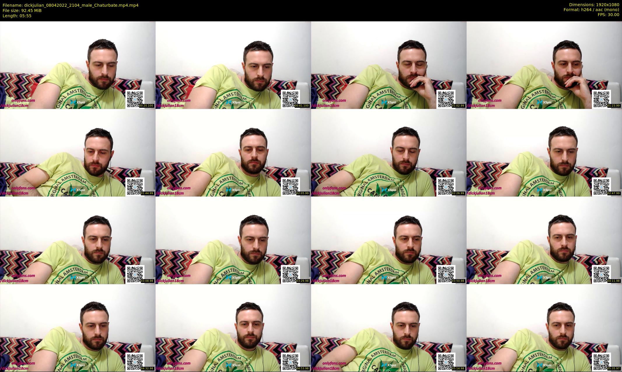 dickjulian — 6 minute Chaturbate male cam show recording, 1080p, Apr 8, 2022