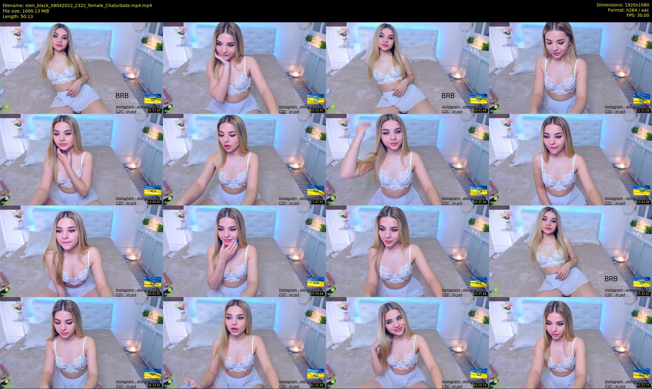 elen_black — 51 minute Chaturbate female cam show recording, 1080p, Apr 8, 2022