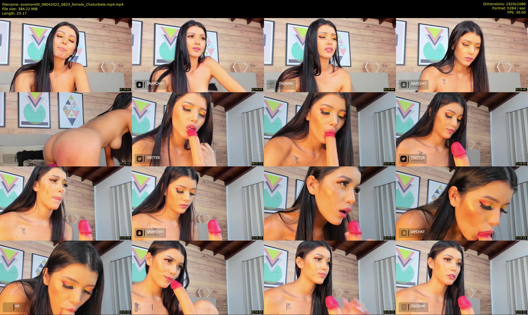 evamoretti — 26 minute Chaturbate female cam show recording, 1080p, Apr 8, 2022