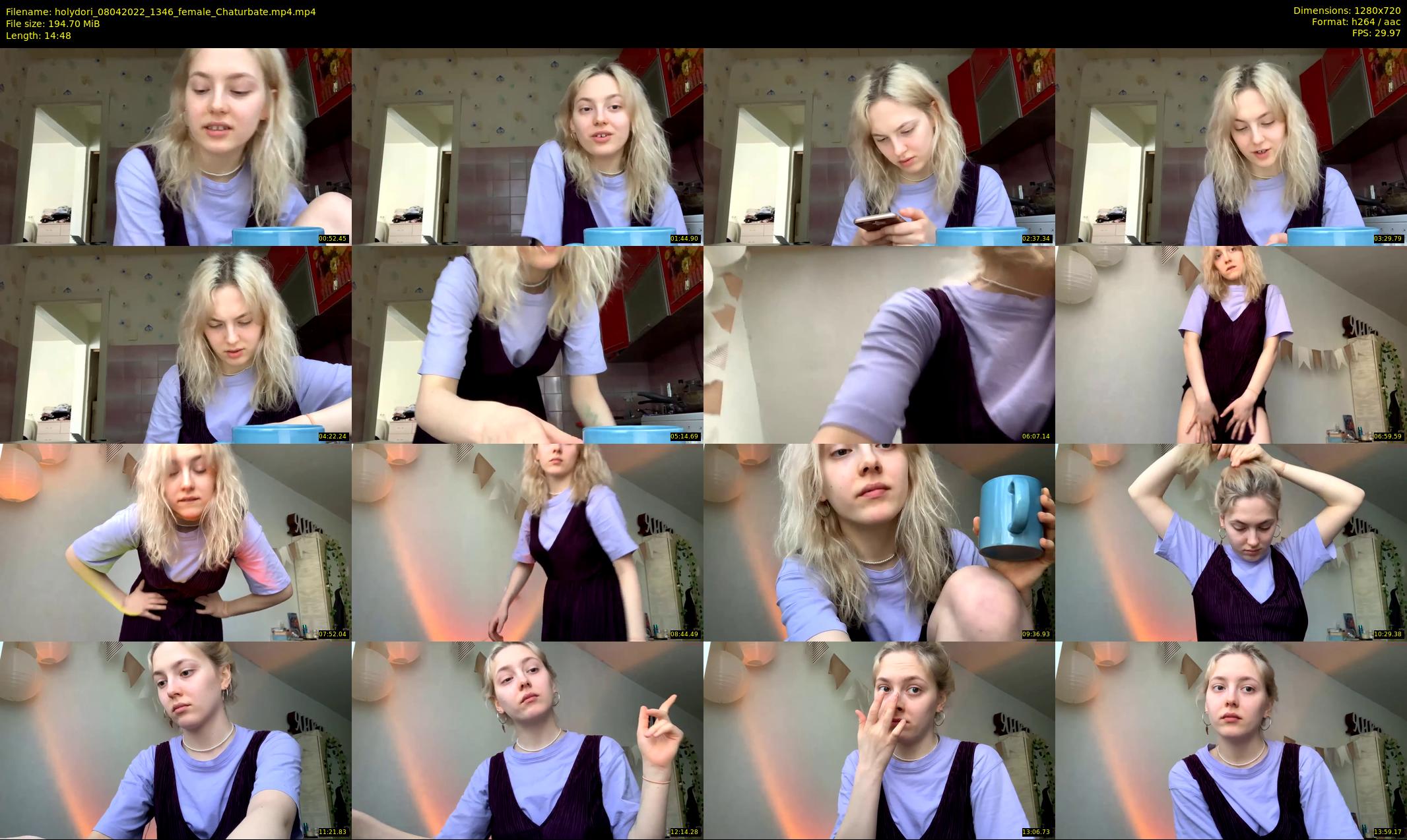 holydori — 15 minute Chaturbate female cam show recording, 720p, Apr 8, 2022