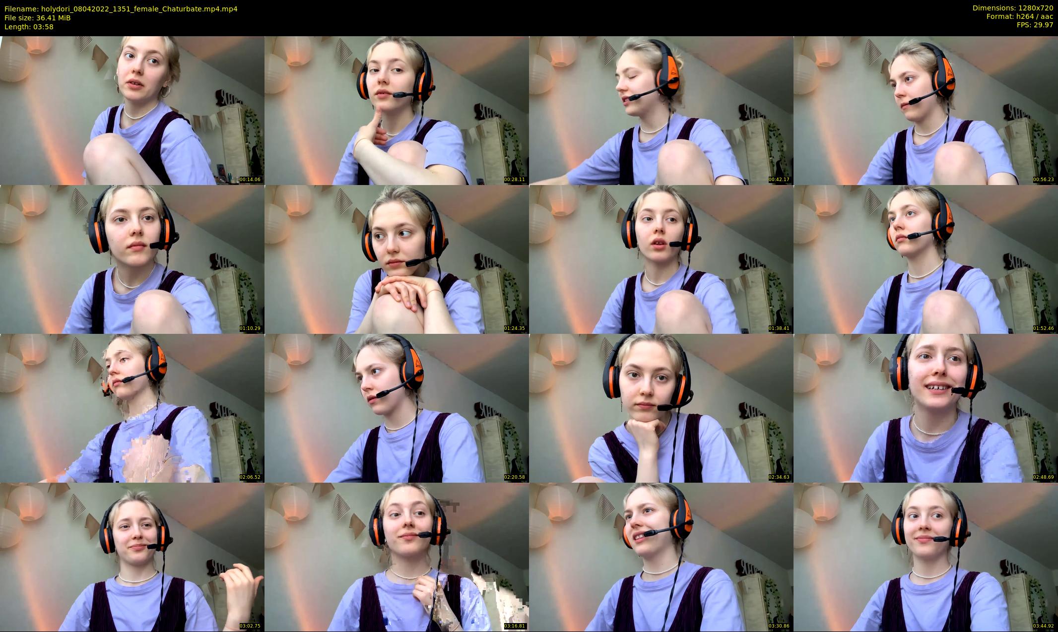 holydori — 4 minute Chaturbate female cam show recording, 720p, Apr 8, 2022