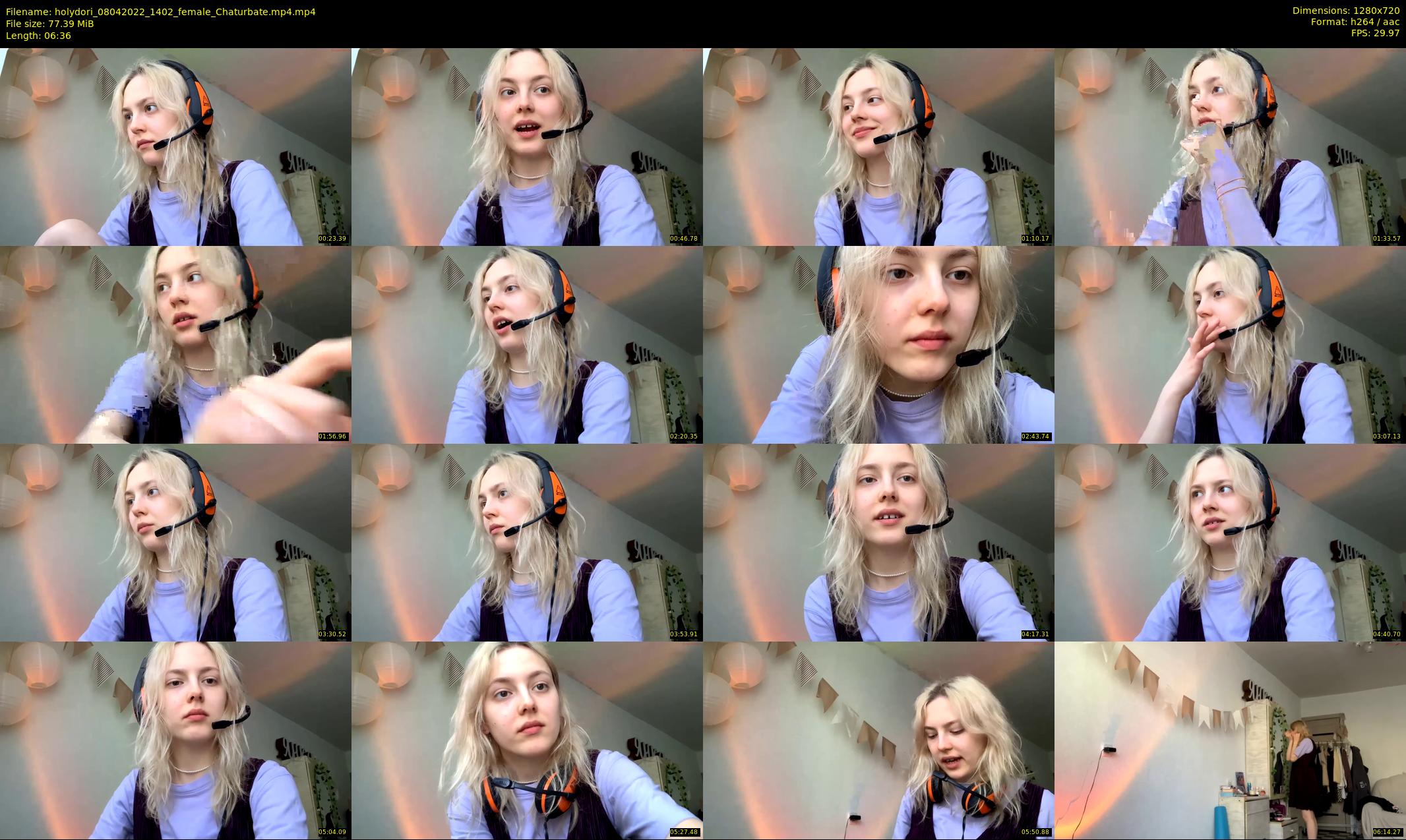 holydori — 7 minute Chaturbate female cam show recording, 720p, Apr 8, 2022