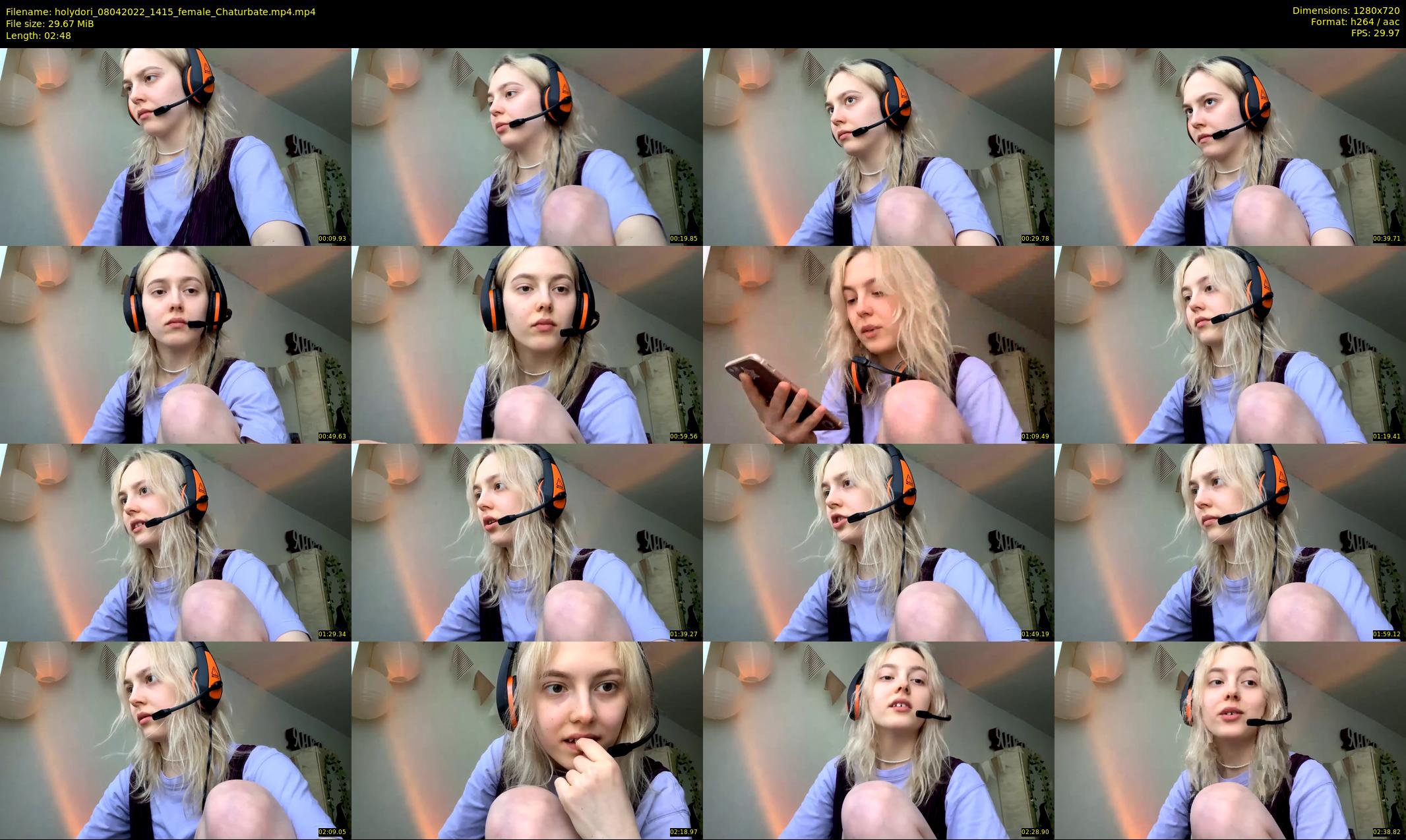 holydori — 3 minute Chaturbate female cam show recording, 720p, Apr 8, 2022