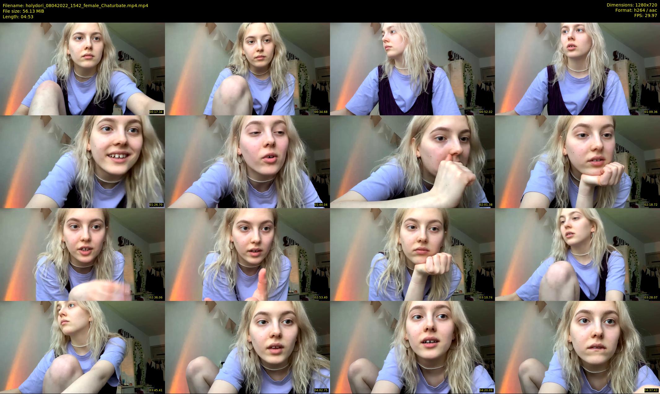 holydori — 5 minute Chaturbate female cam show recording, 720p, Apr 8, 2022