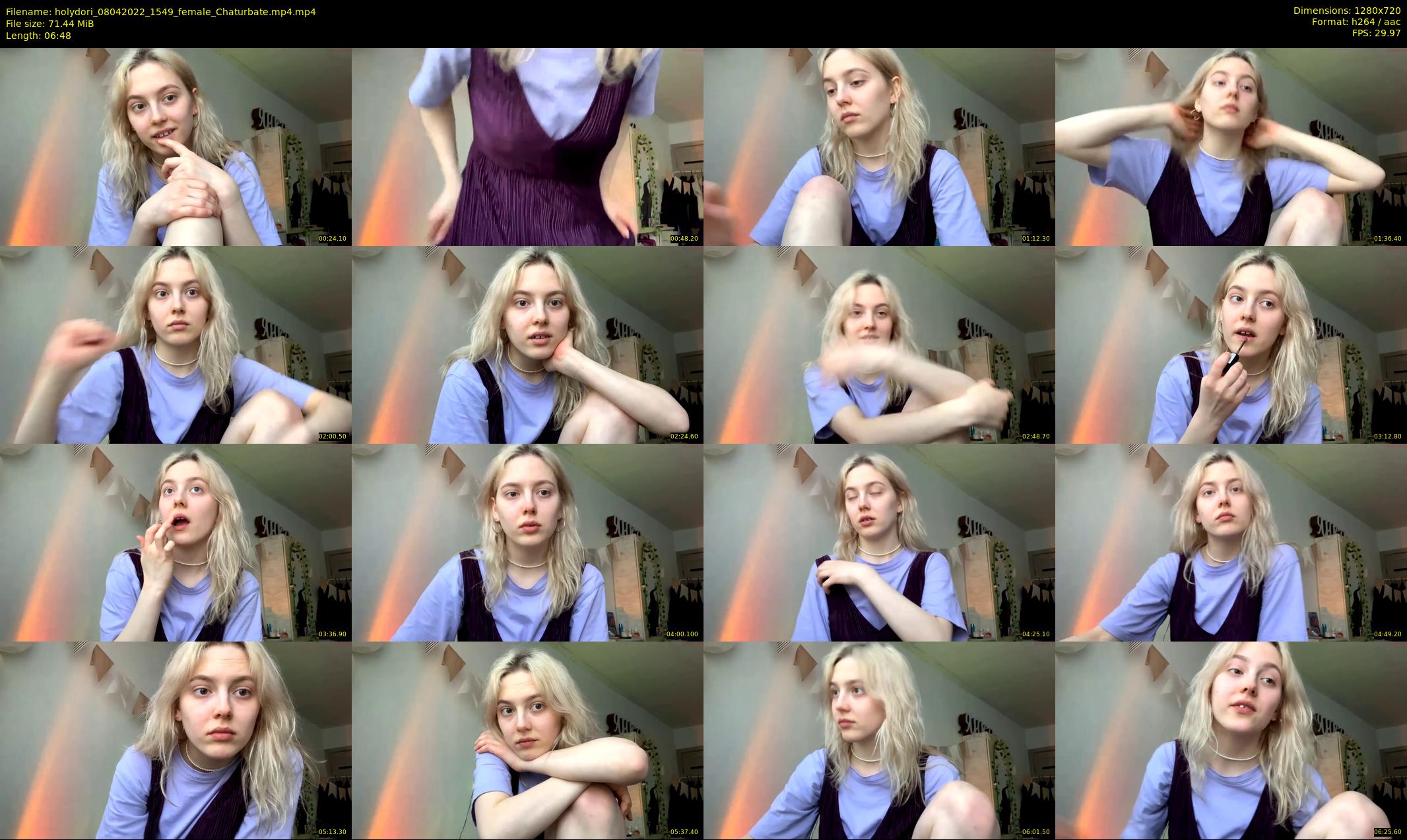 holydori — 7 minute Chaturbate female cam show recording, 720p, Apr 8, 2022