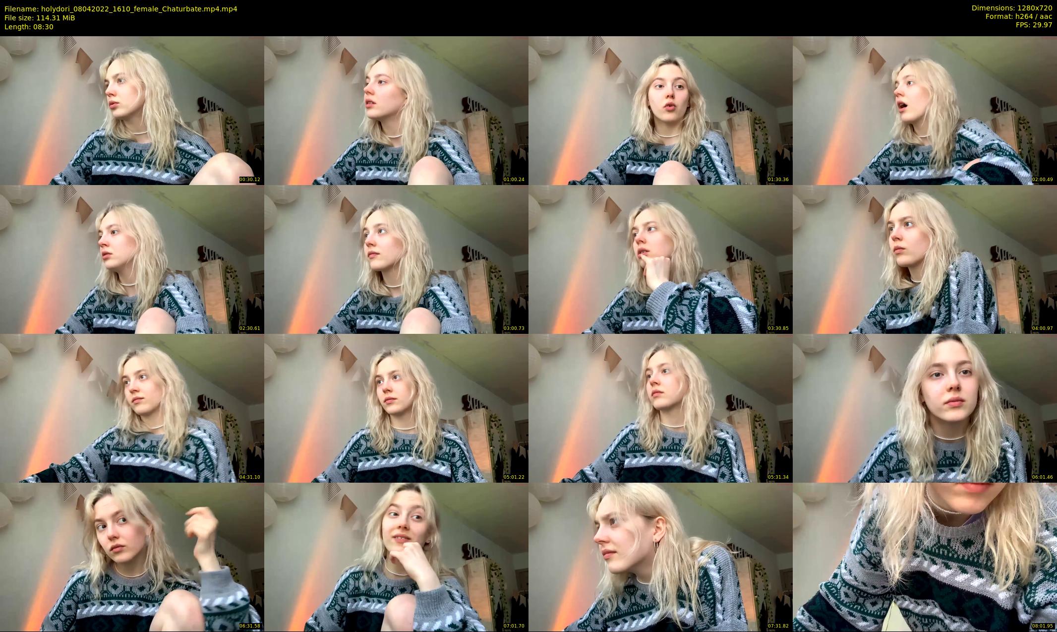 holydori — 9 minute Chaturbate female cam show recording, 720p, Apr 8, 2022